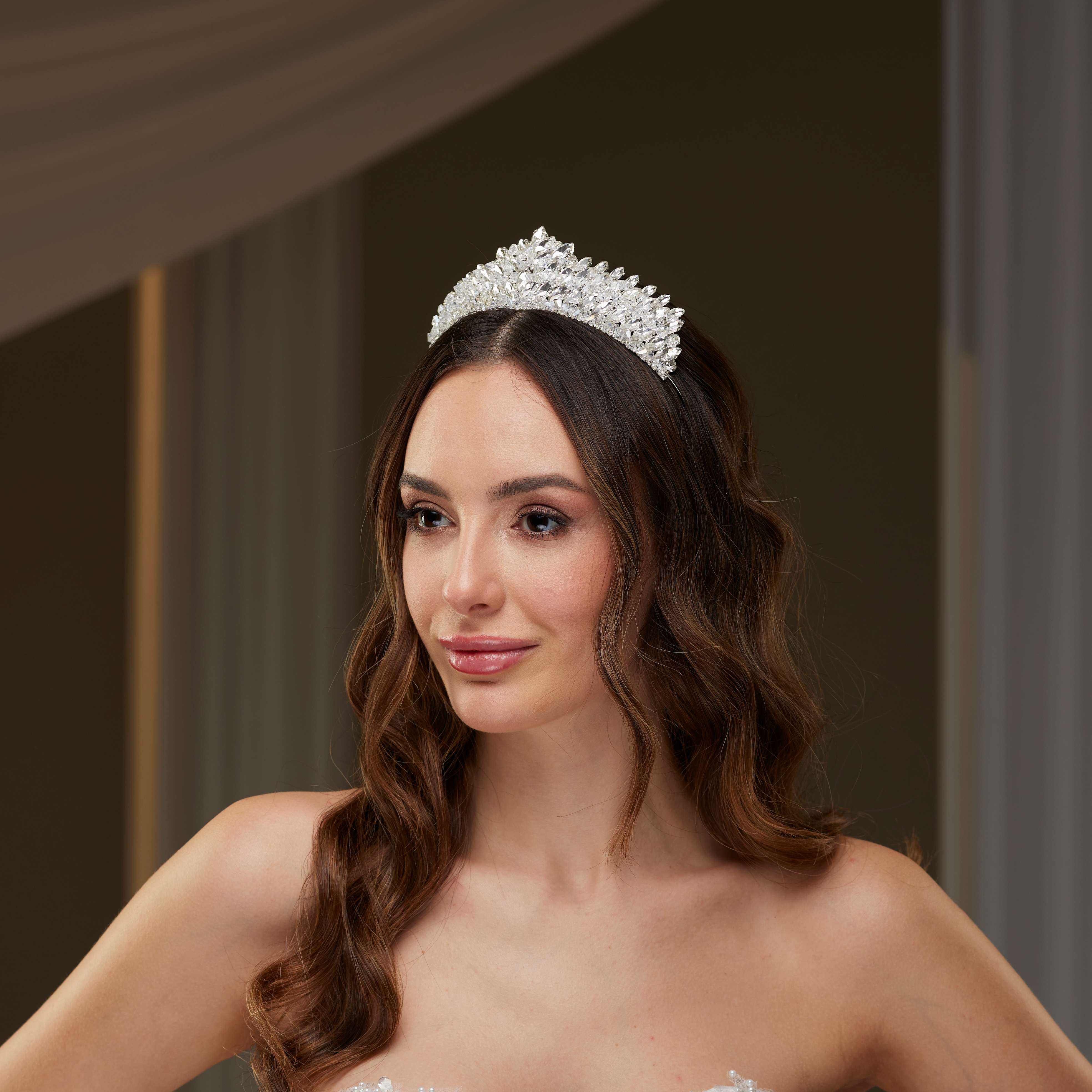 Crystal & Rhinestone Shiny Tiara