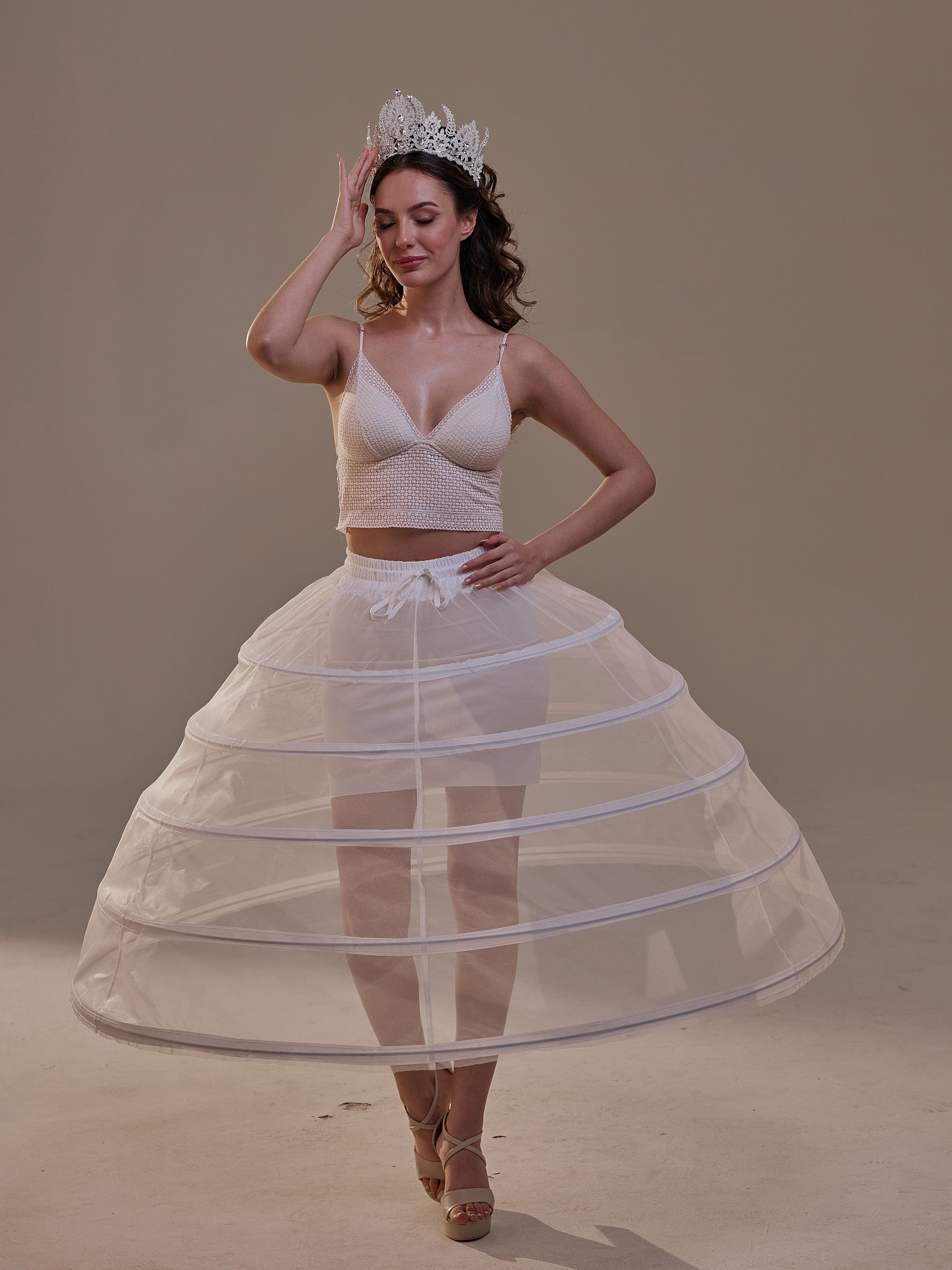 Short Crinoline Petticoat Skirt , Hoop Skirt for Wedding Dress & Quinc Short Crinoline Petticoat Skirt , Hoop Skirt for Wedding Dress & Quinc