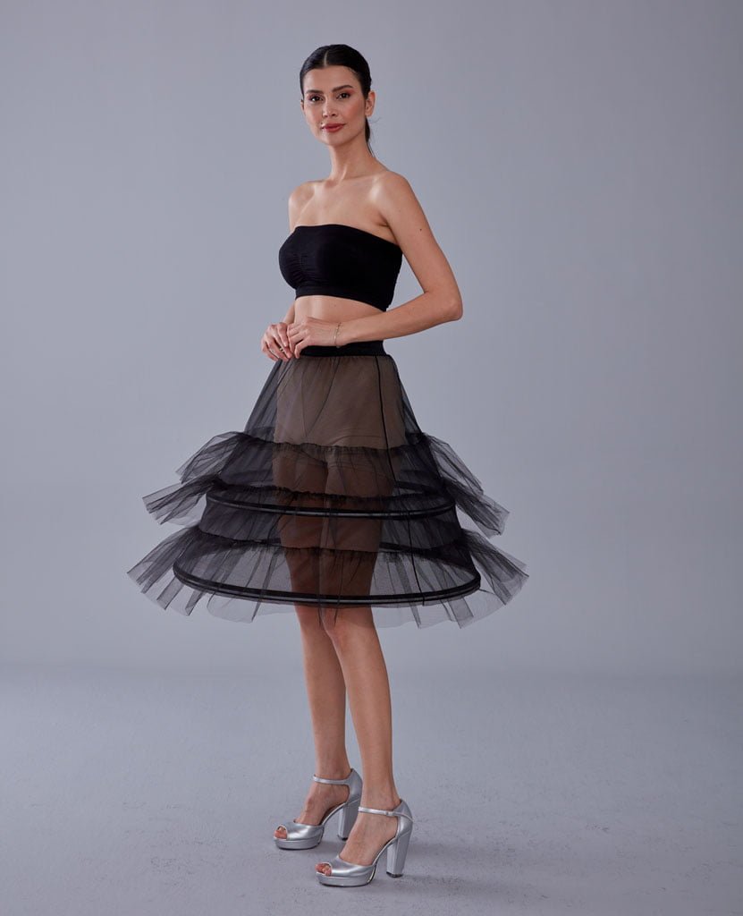 long black petticoat for dresses Antique Dutch handmade long black pinafore style slip petticoat dress size S