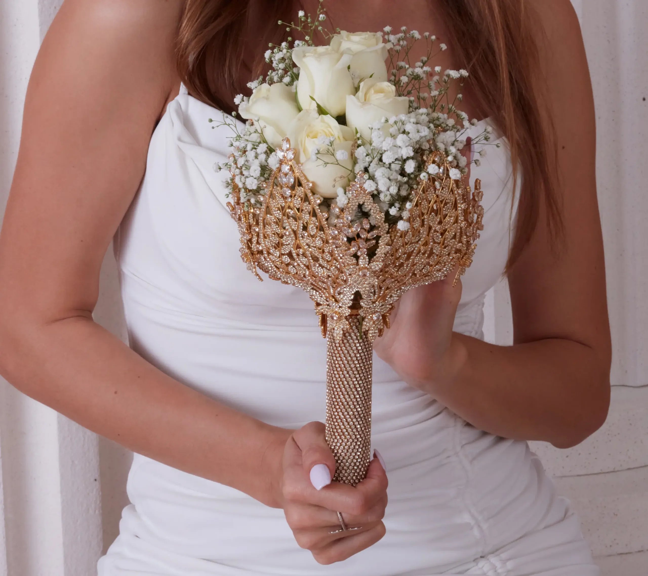 Gold Bouquet Holder, Gold Wedding Bouquet Gold Bouquet Holder, Gold Wedding Bouquet