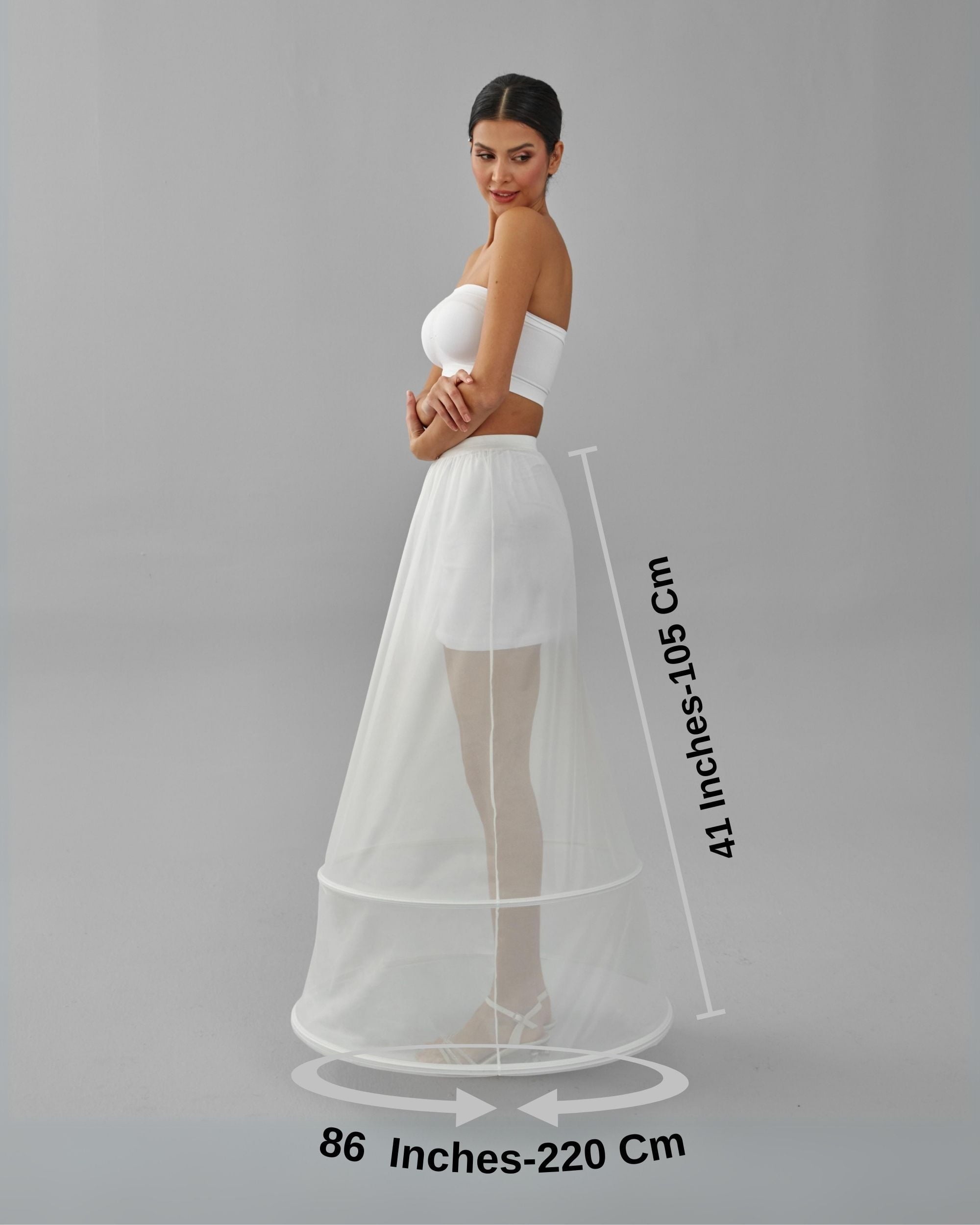 Wedding Dress Underskirt, White Petticoat