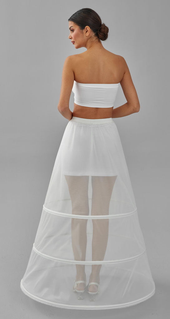 Wedding Dress Underskirt, White Petticoat