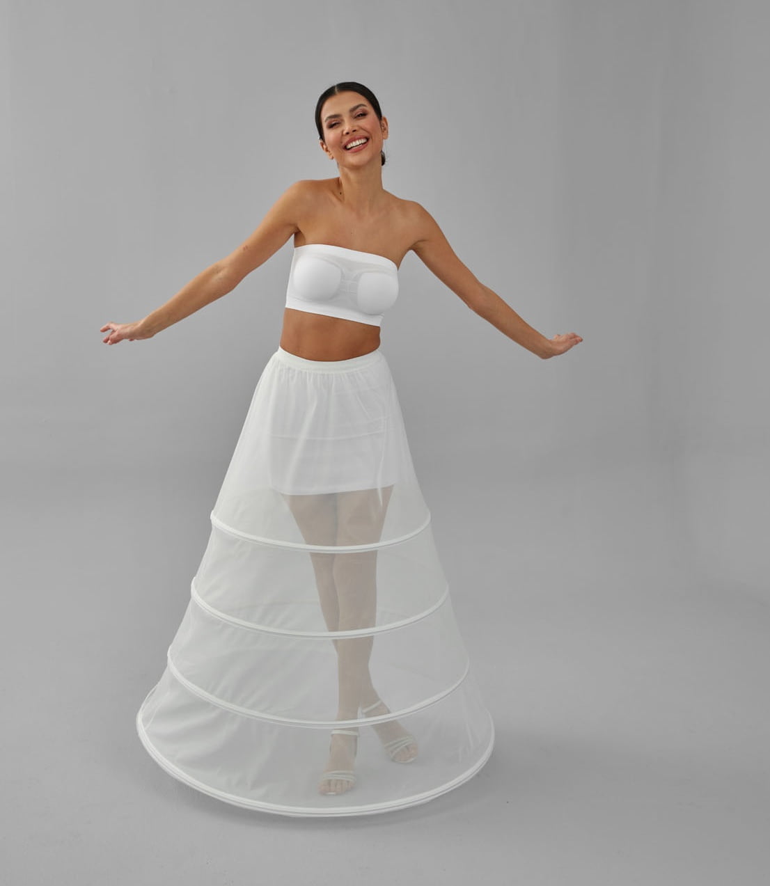 Charming White Petticoat for Wedding Gown - Tulle Underskirt - Enhance Your Dress Silhouette - Thoughtful Wedding Gift