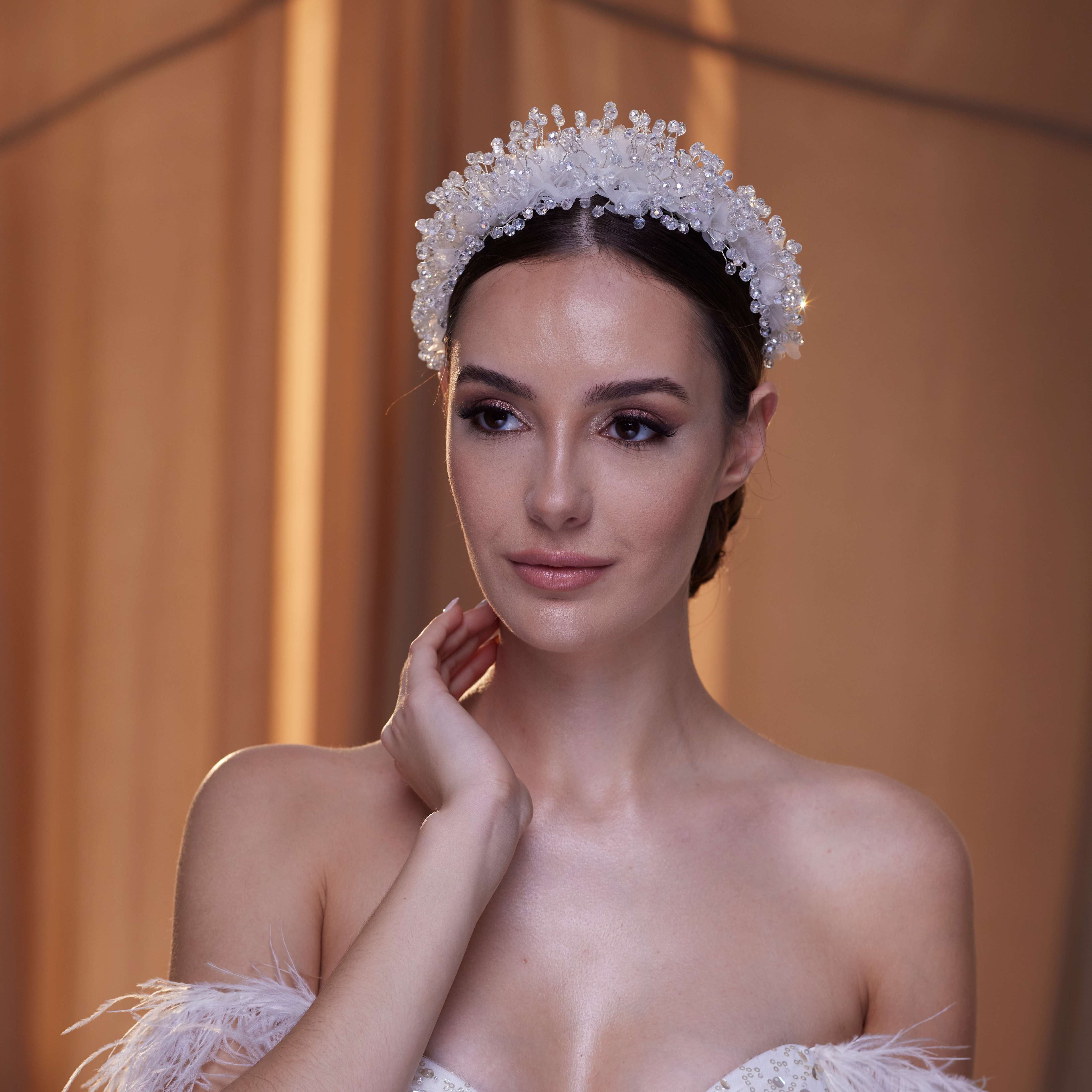 Tulle and Crystal Bridal Hair Band