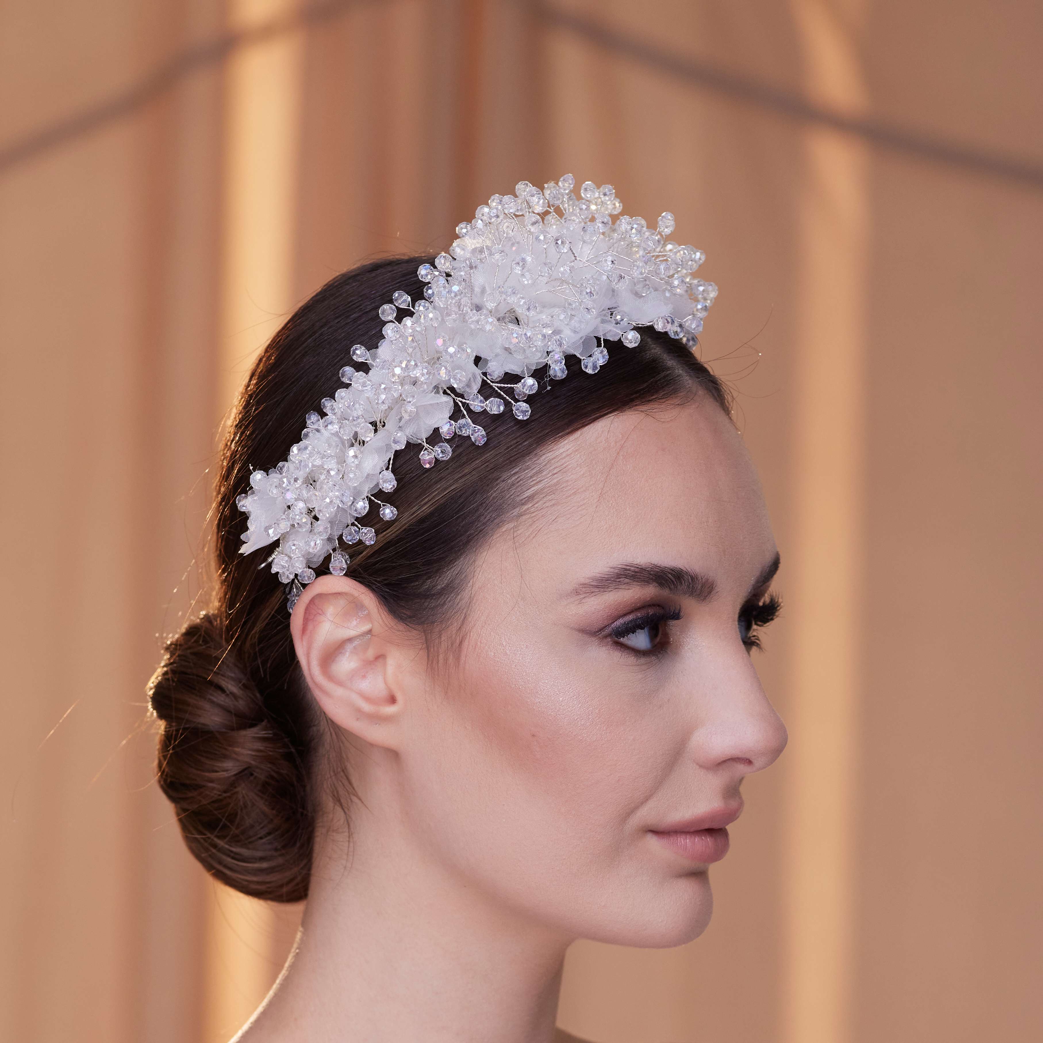 Tulle and Crystal Bridal Hair Band