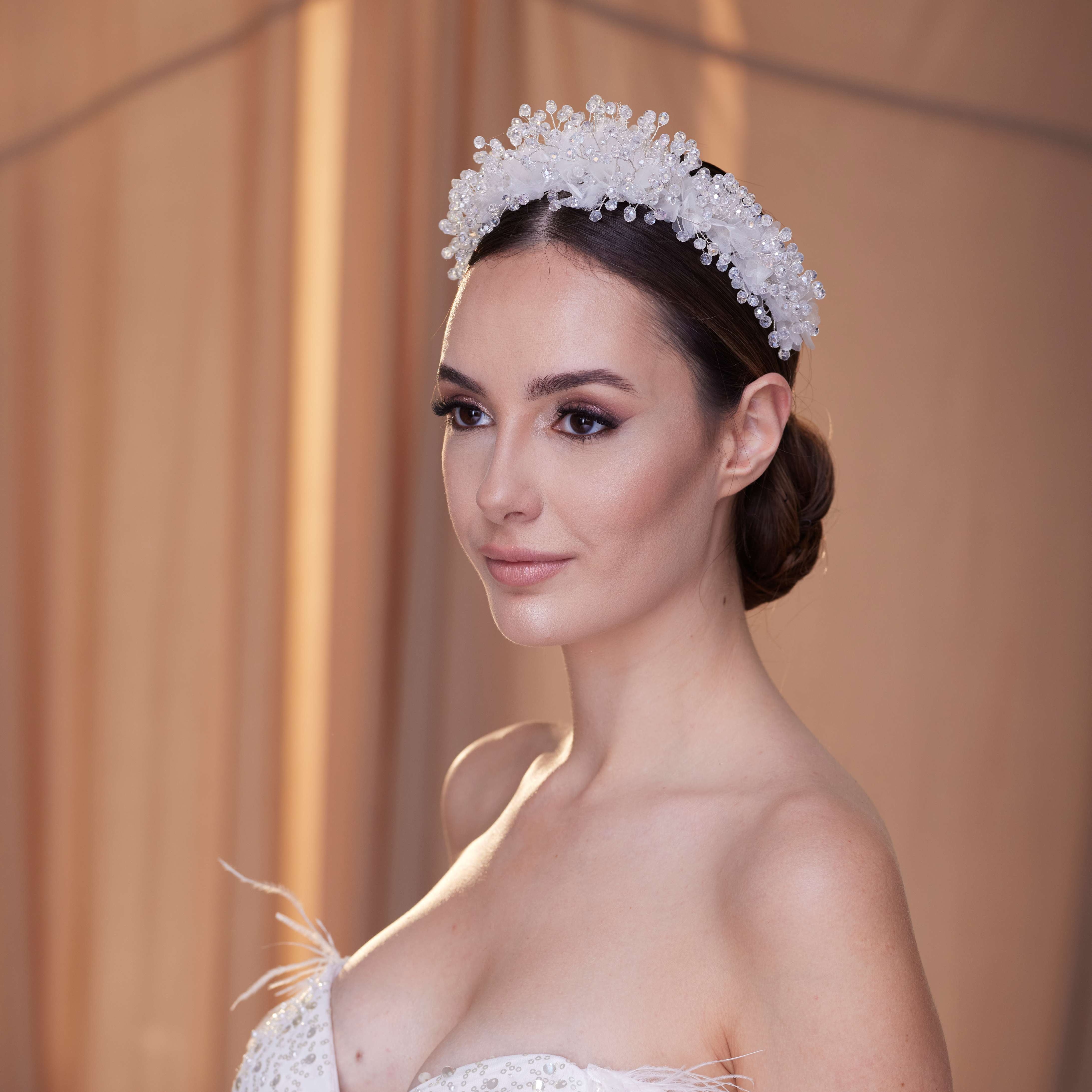 Tulle and Crystal Bridal Hair Band