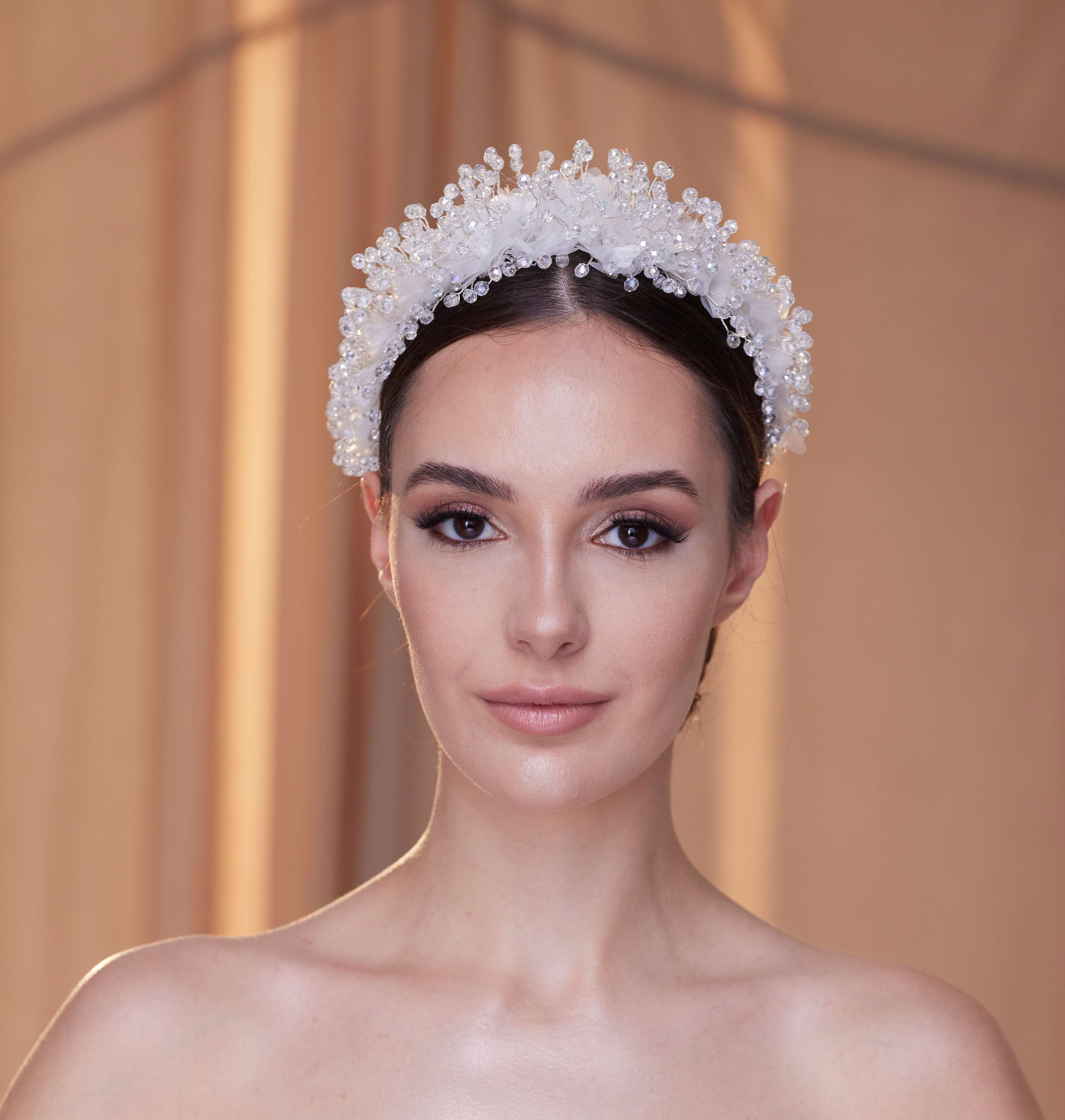 Tulle and Crystal Bridal Hair Band