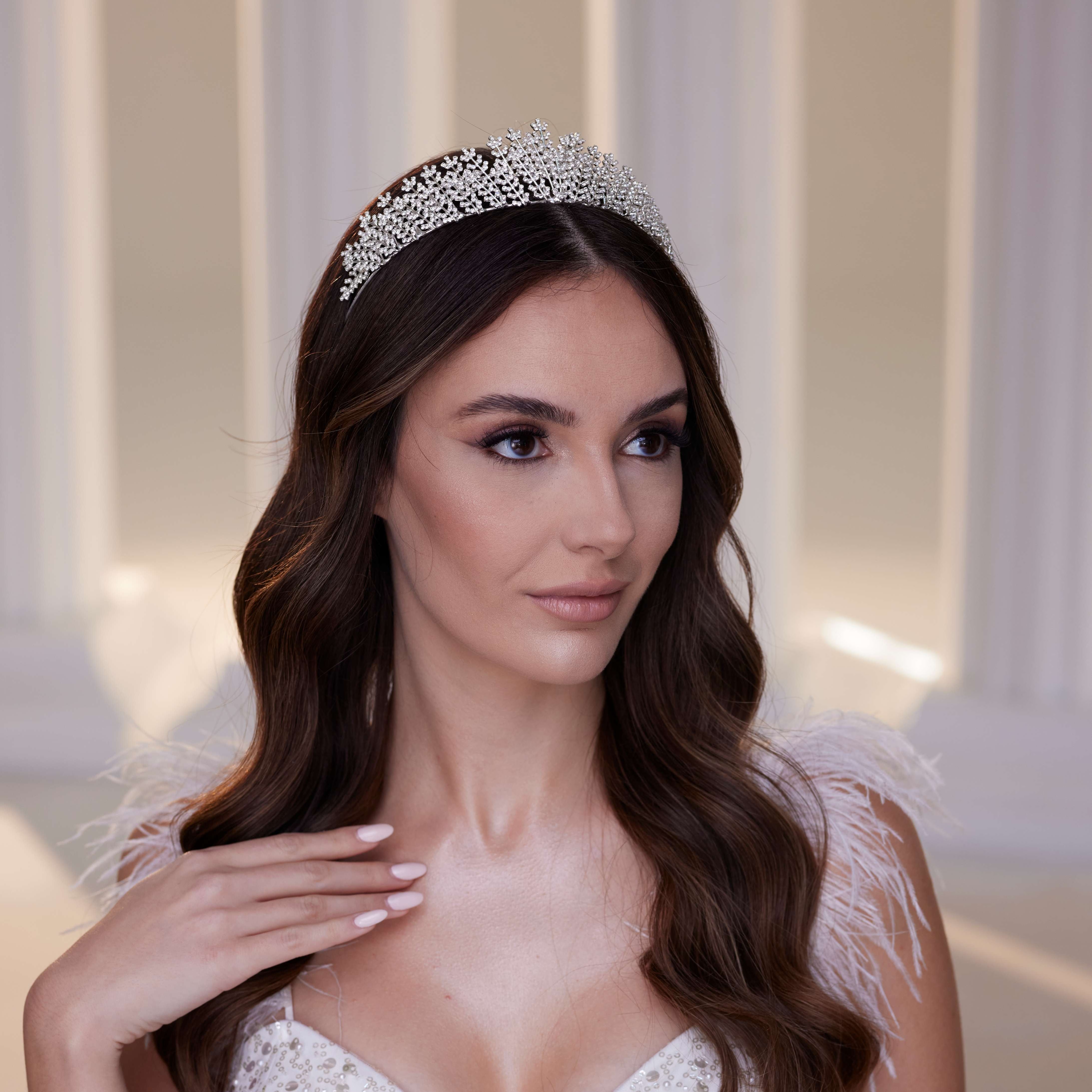 Elegant Crystal Stone Tiara