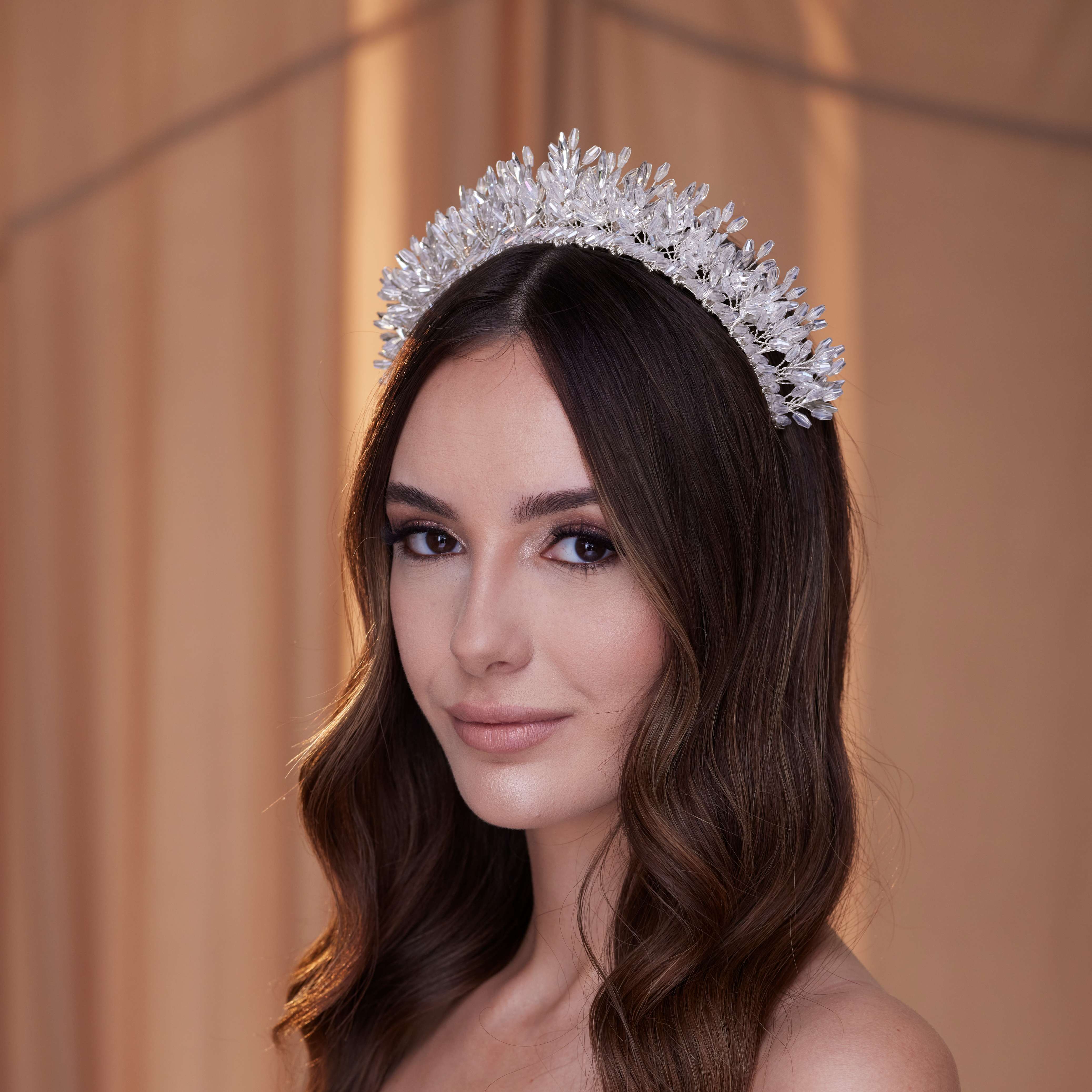 Elegant Bridal Crystal Tiara