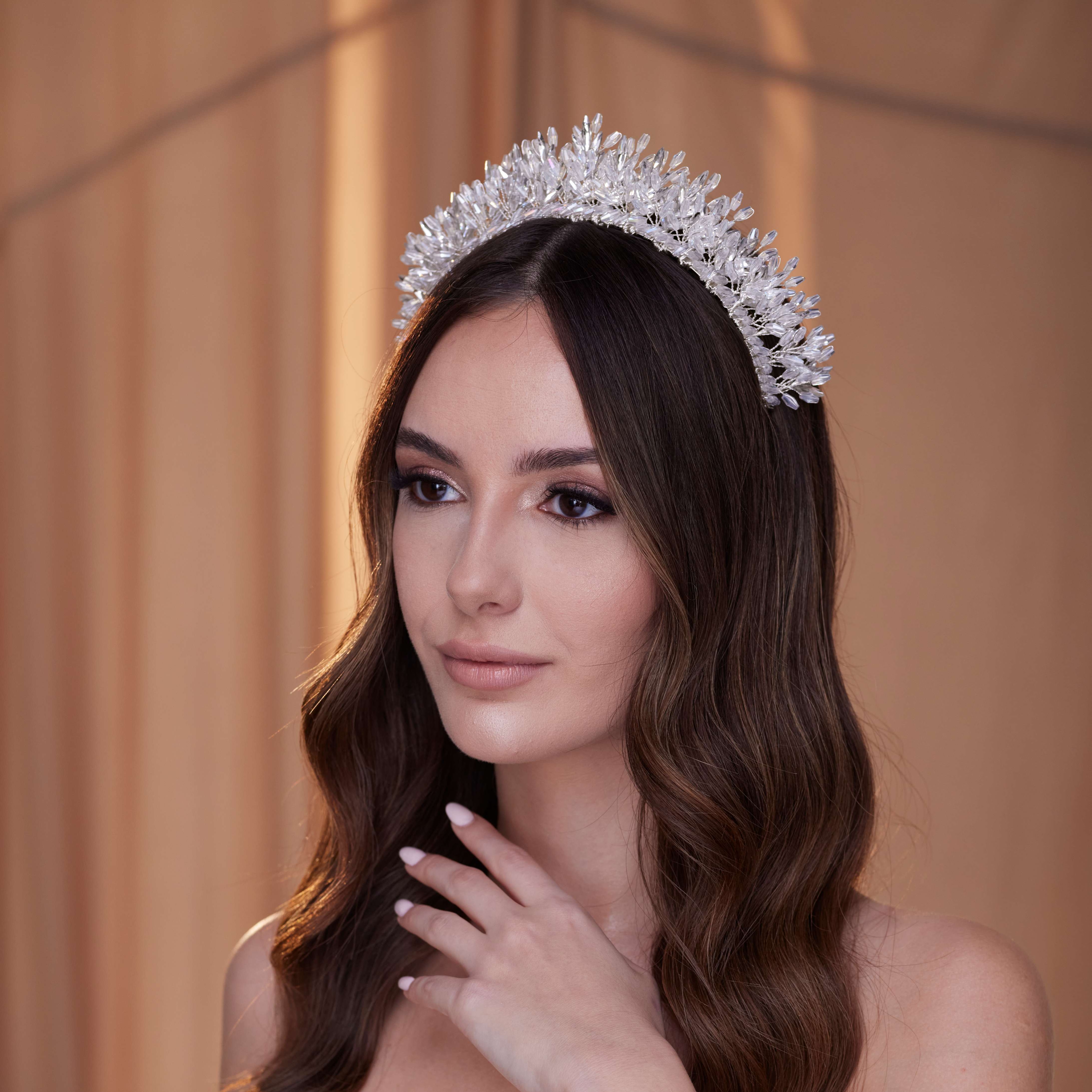 Elegant Bridal Crystal Tiara