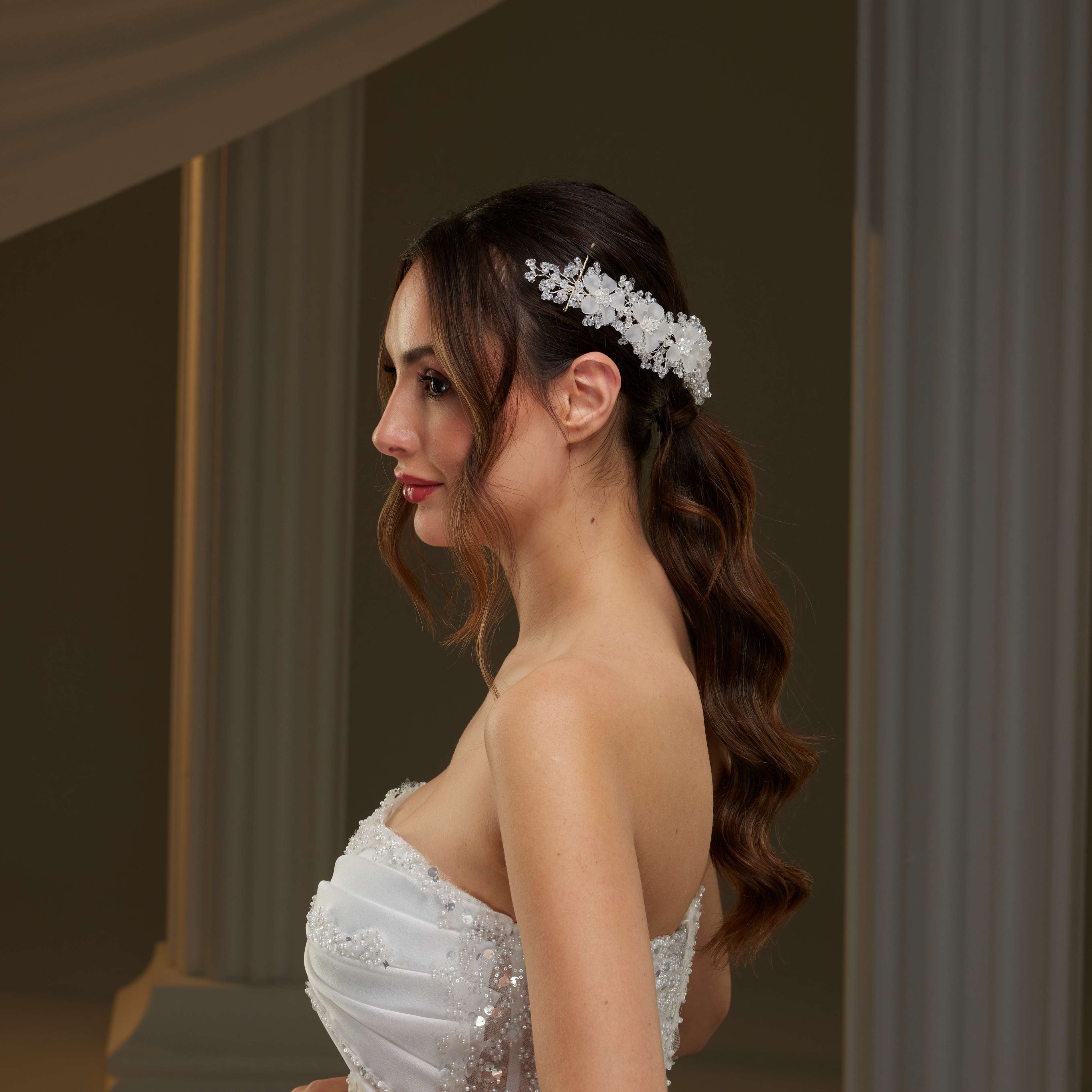 Crystal Beaded Bridal Hair Vine