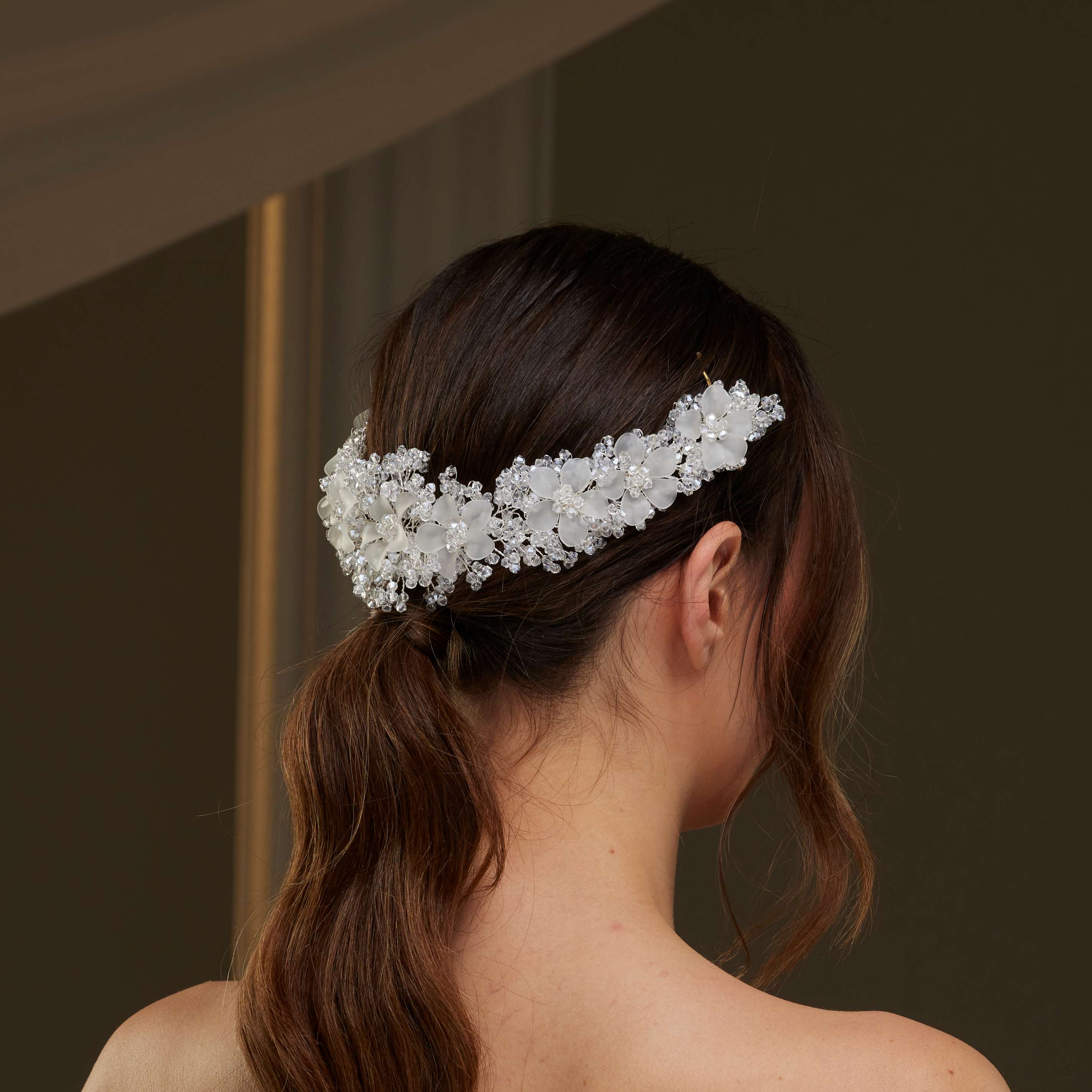 Crystal Beaded Bridal Hair Vine