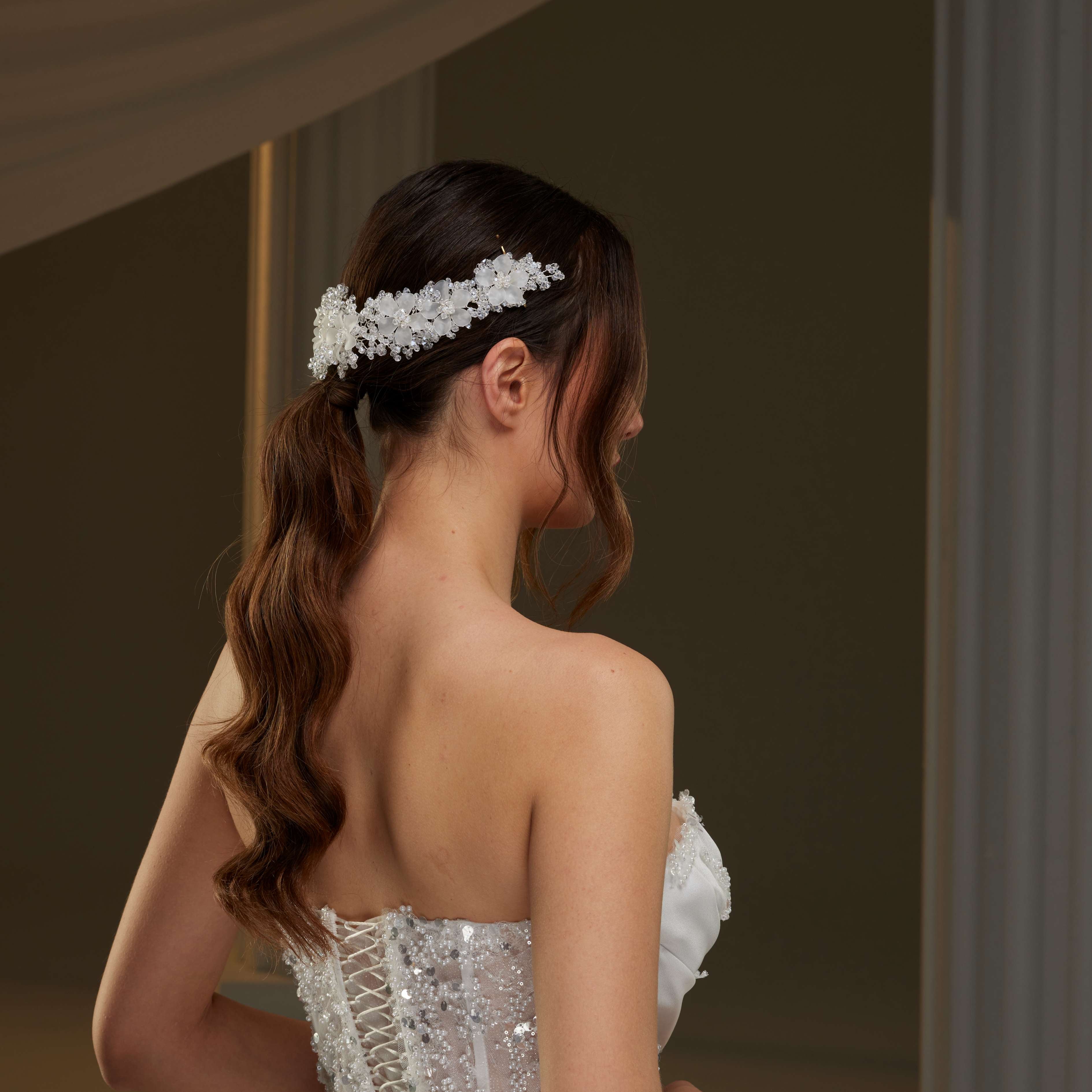 Crystal Beaded Bridal Hair Vine