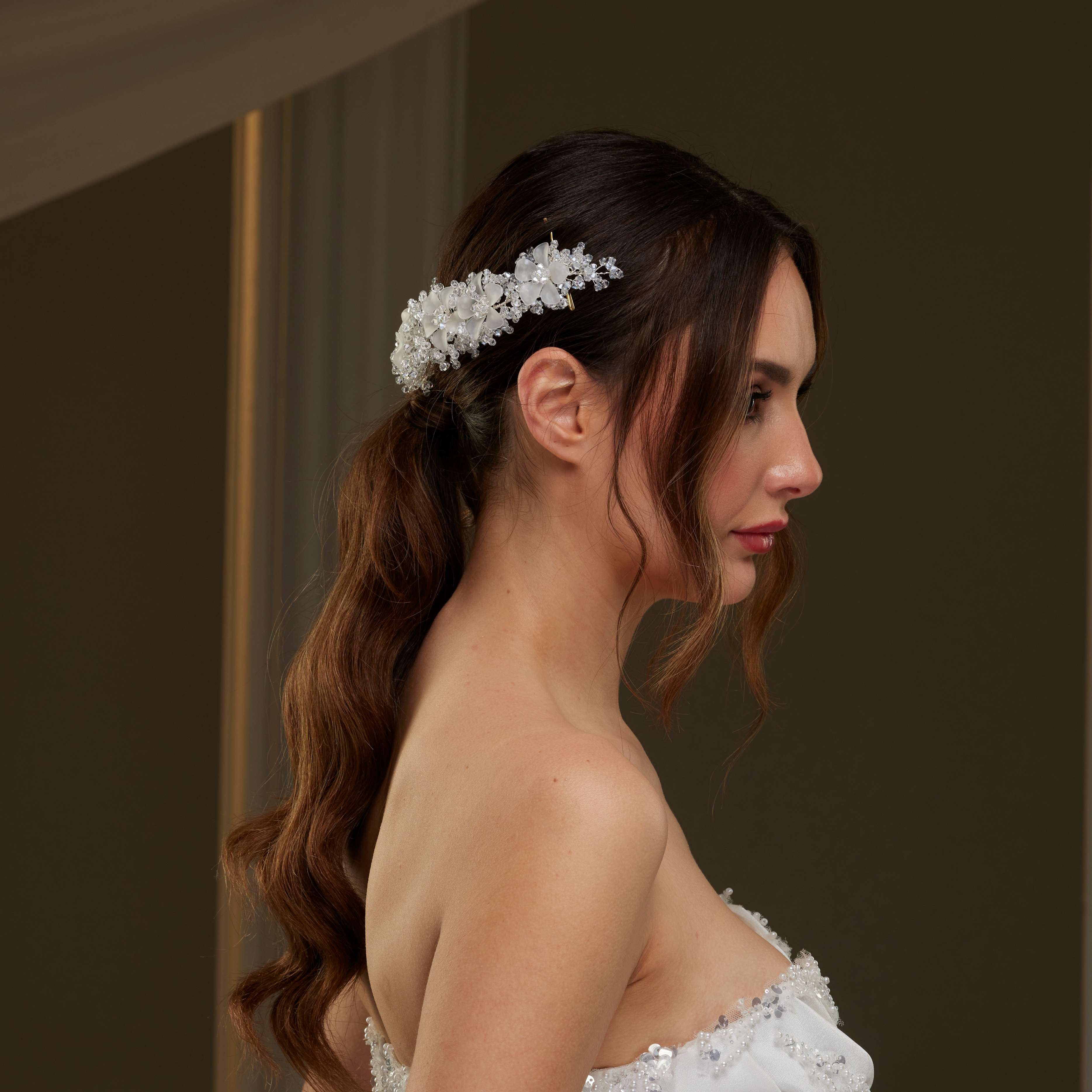 Crystal Beaded Bridal Hair Vine