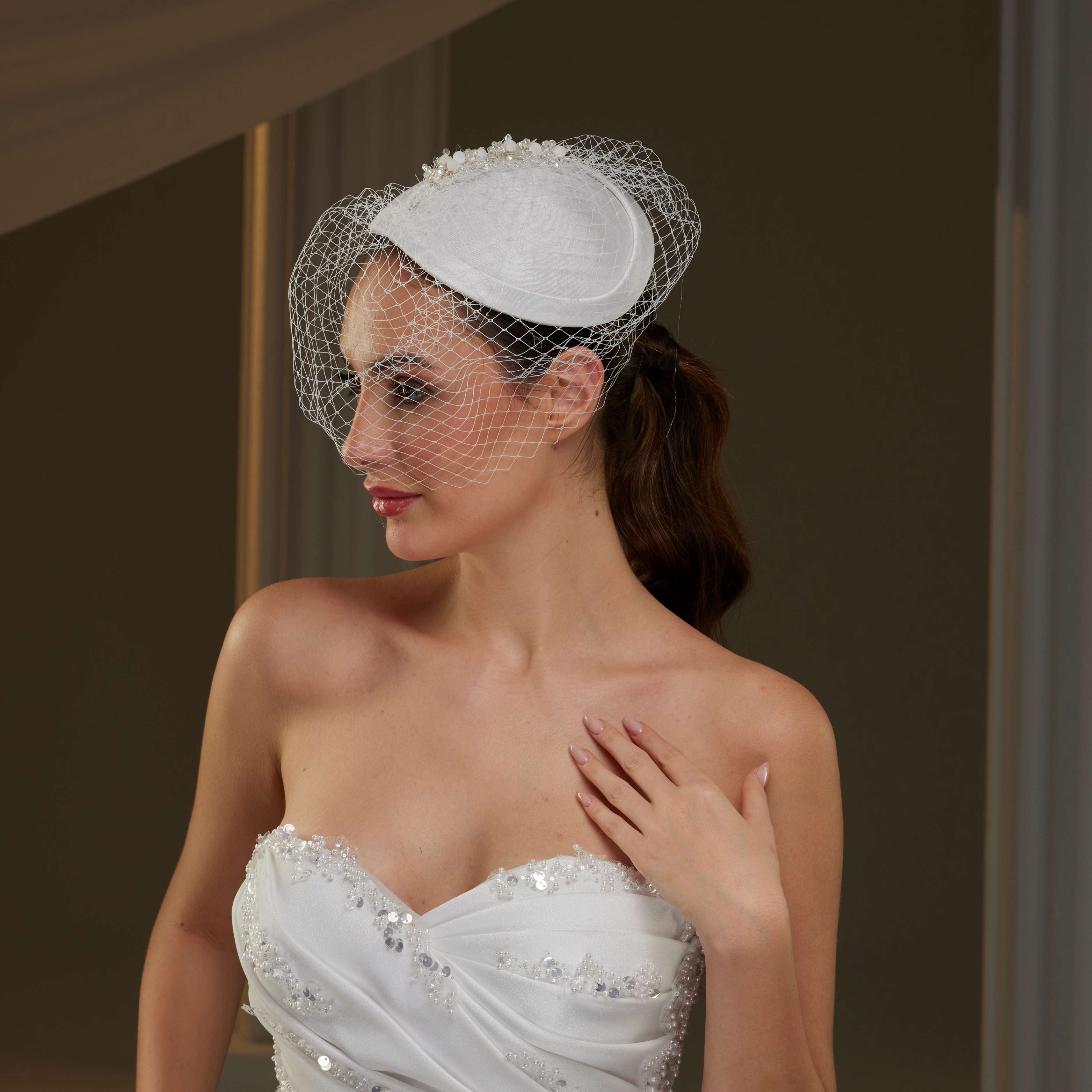 Handmade Vintage  Birdcage Veil