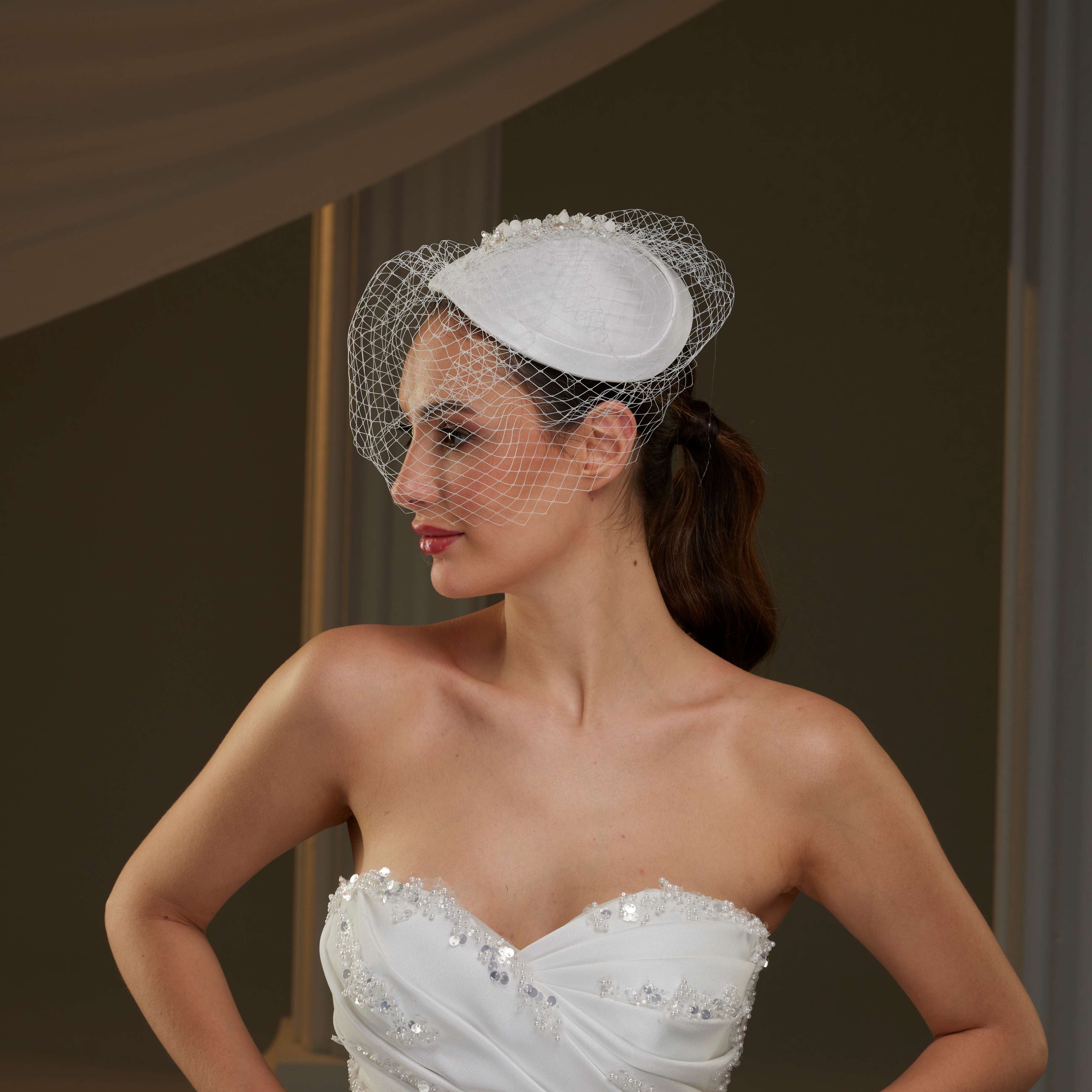 Handmade Vintage  Birdcage Veil