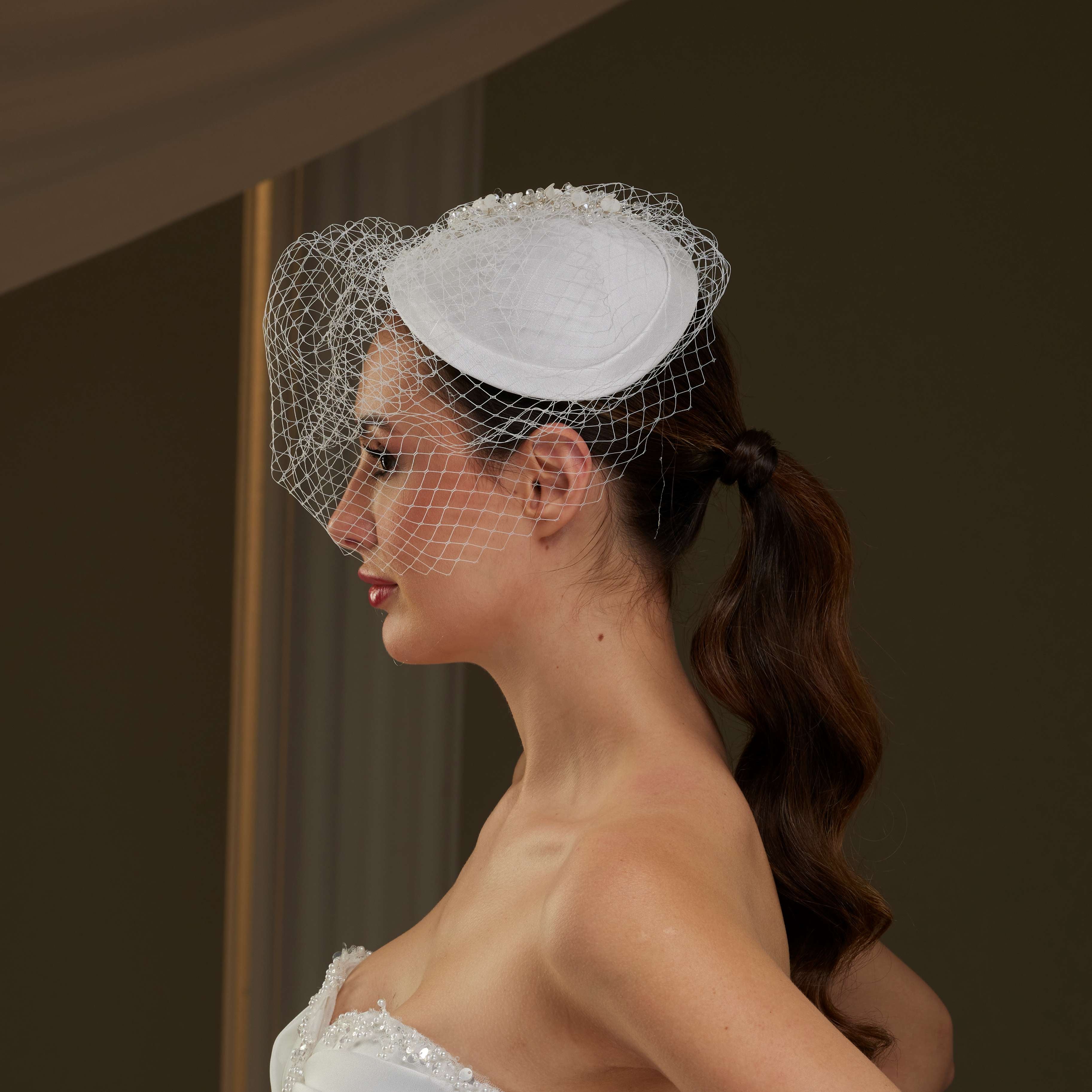 Handmade Vintage  Birdcage Veil