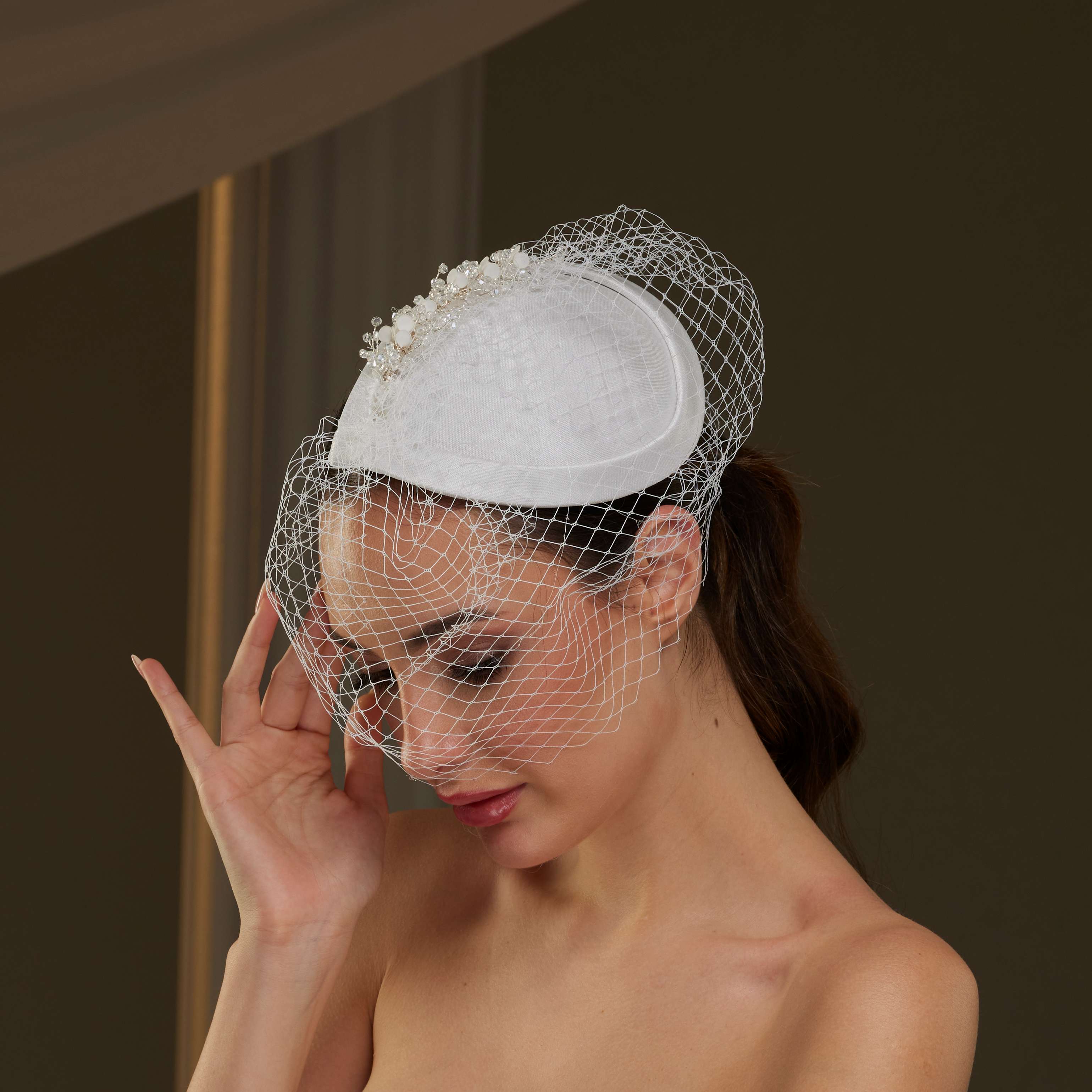 Handmade Vintage  Birdcage Veil