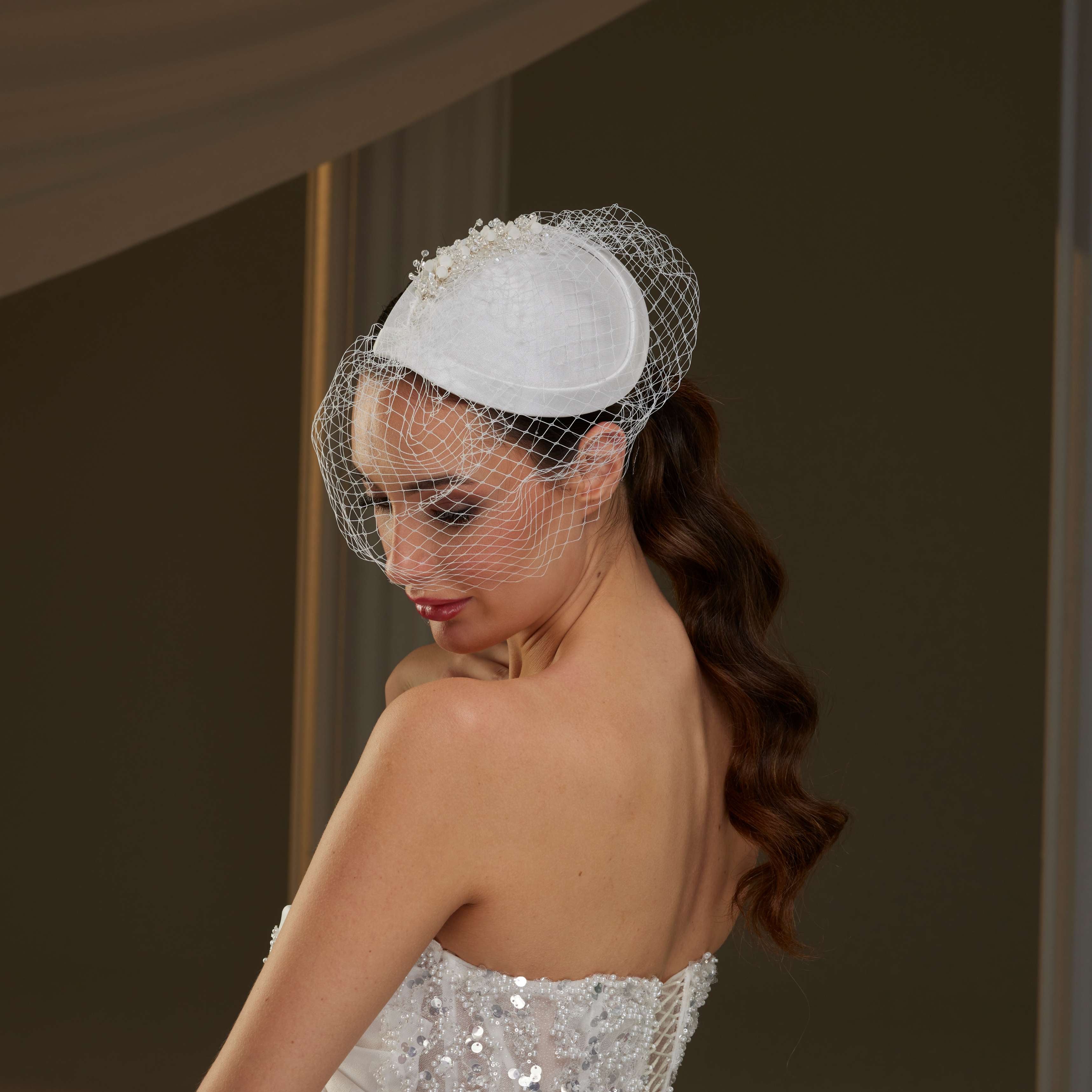 Handmade Vintage  Birdcage Veil