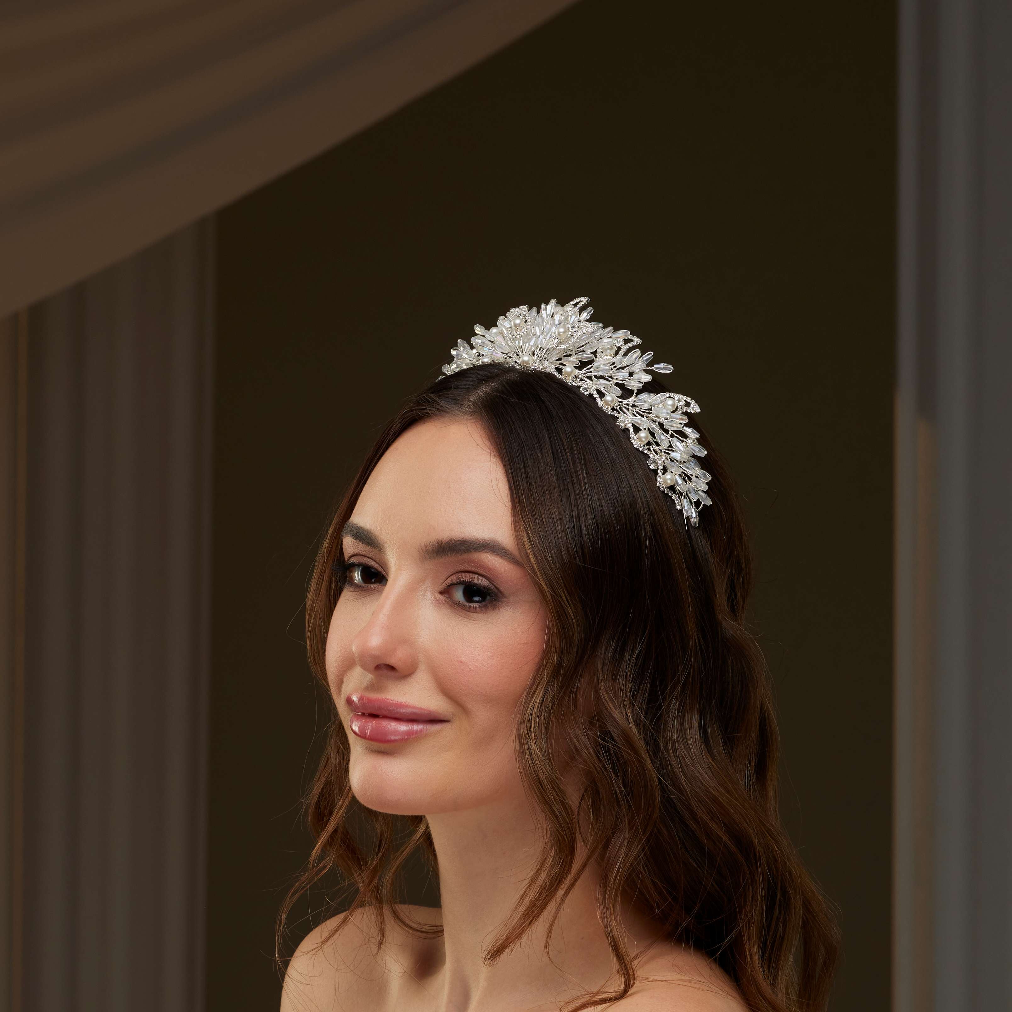 Pearl & Crystal Bridal Tiara