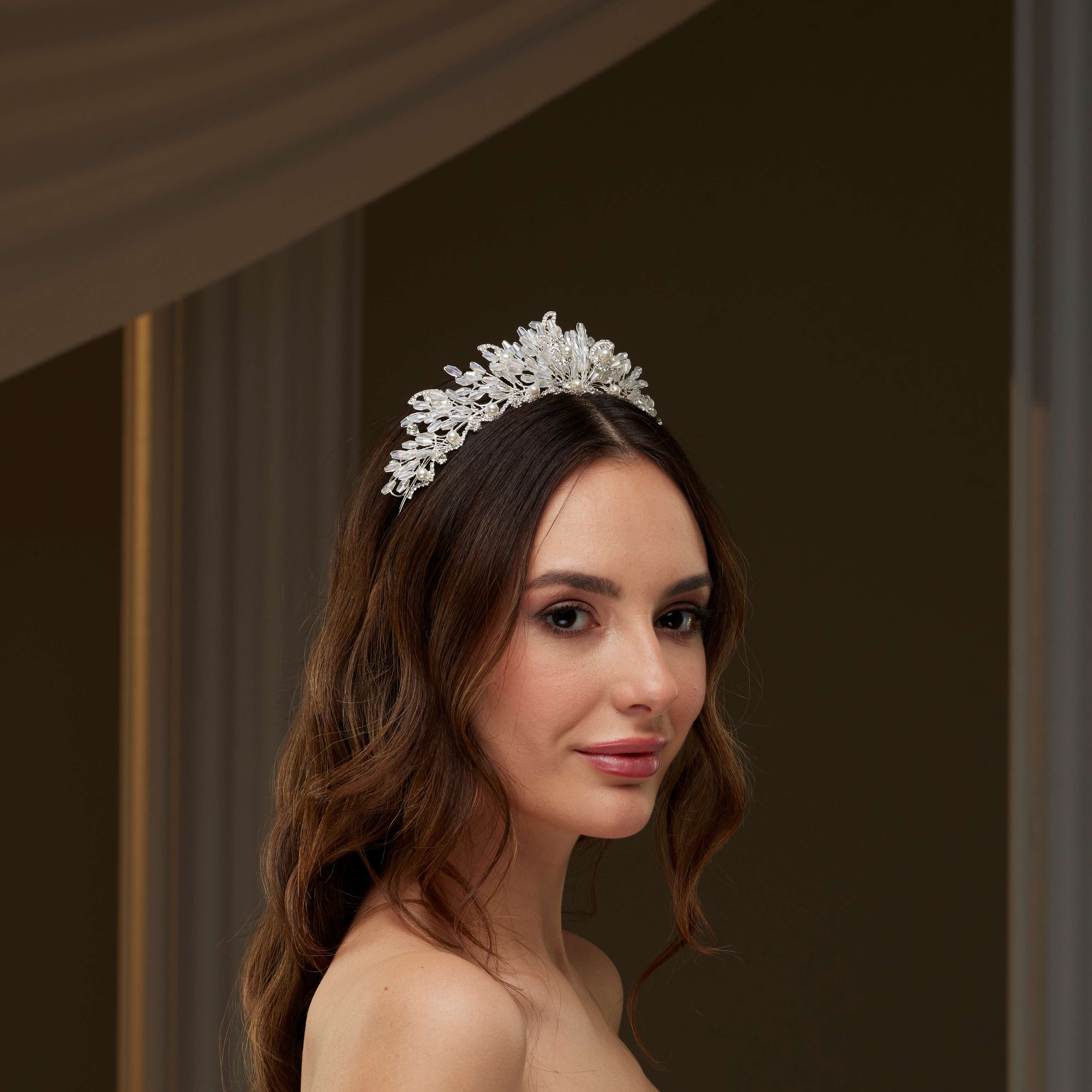 Pearl & Crystal Bridal Tiara