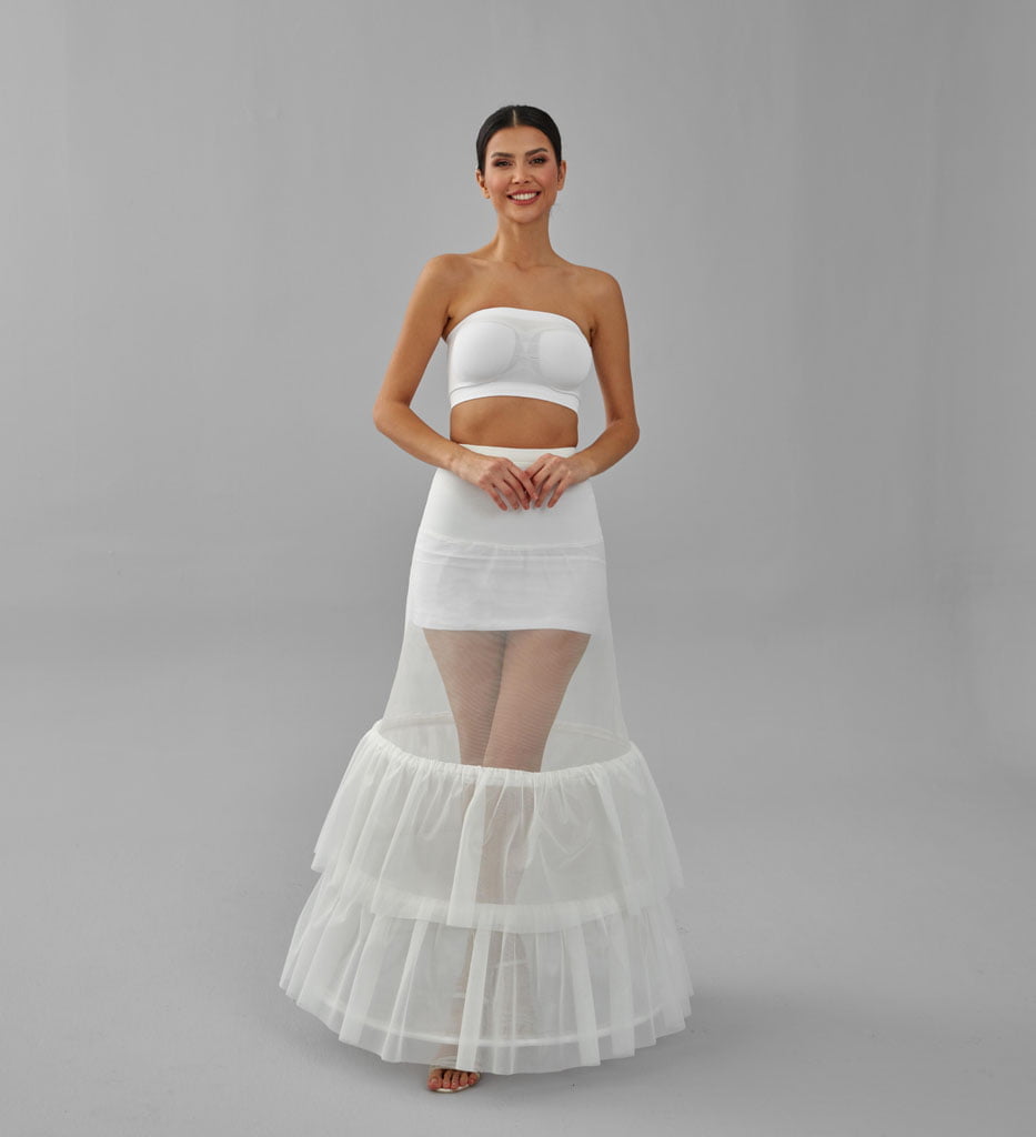 Wedding Dress Underskirt, White Petticoat