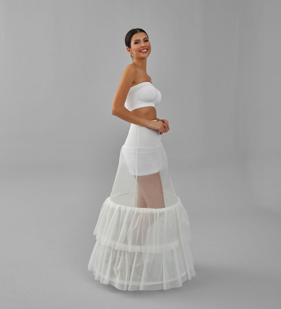 Wedding Dress Underskirt, White Petticoat