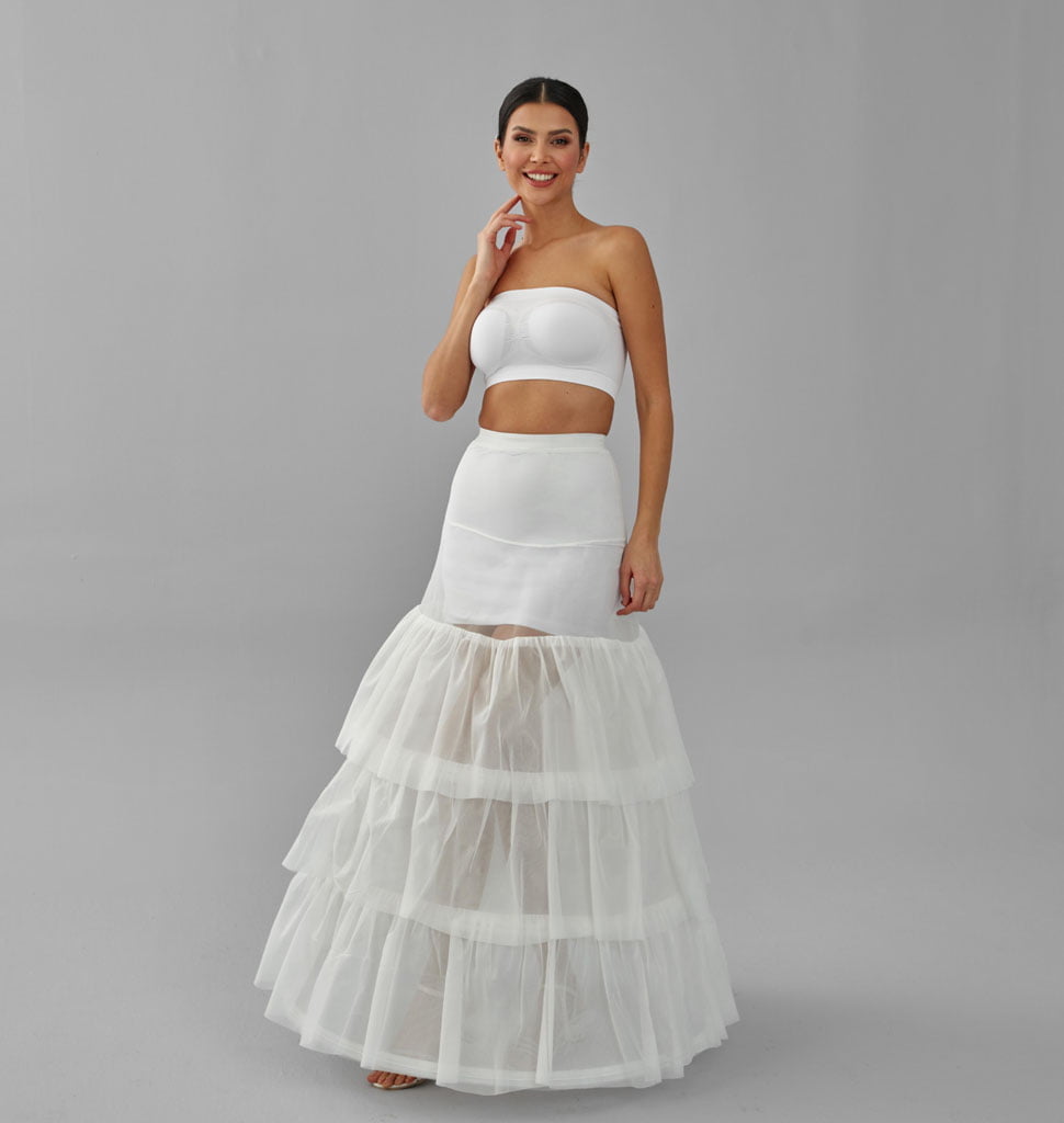 Wedding Dress Underskirt, White Petticoat