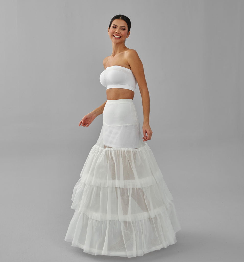 Wedding Dress Underskirt, White Petticoat