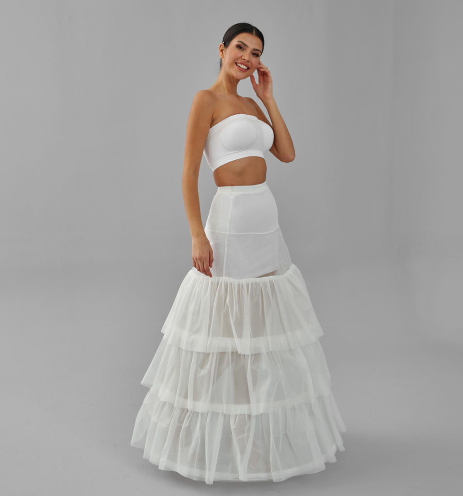 Wedding Dress Underskirt, White Petticoat