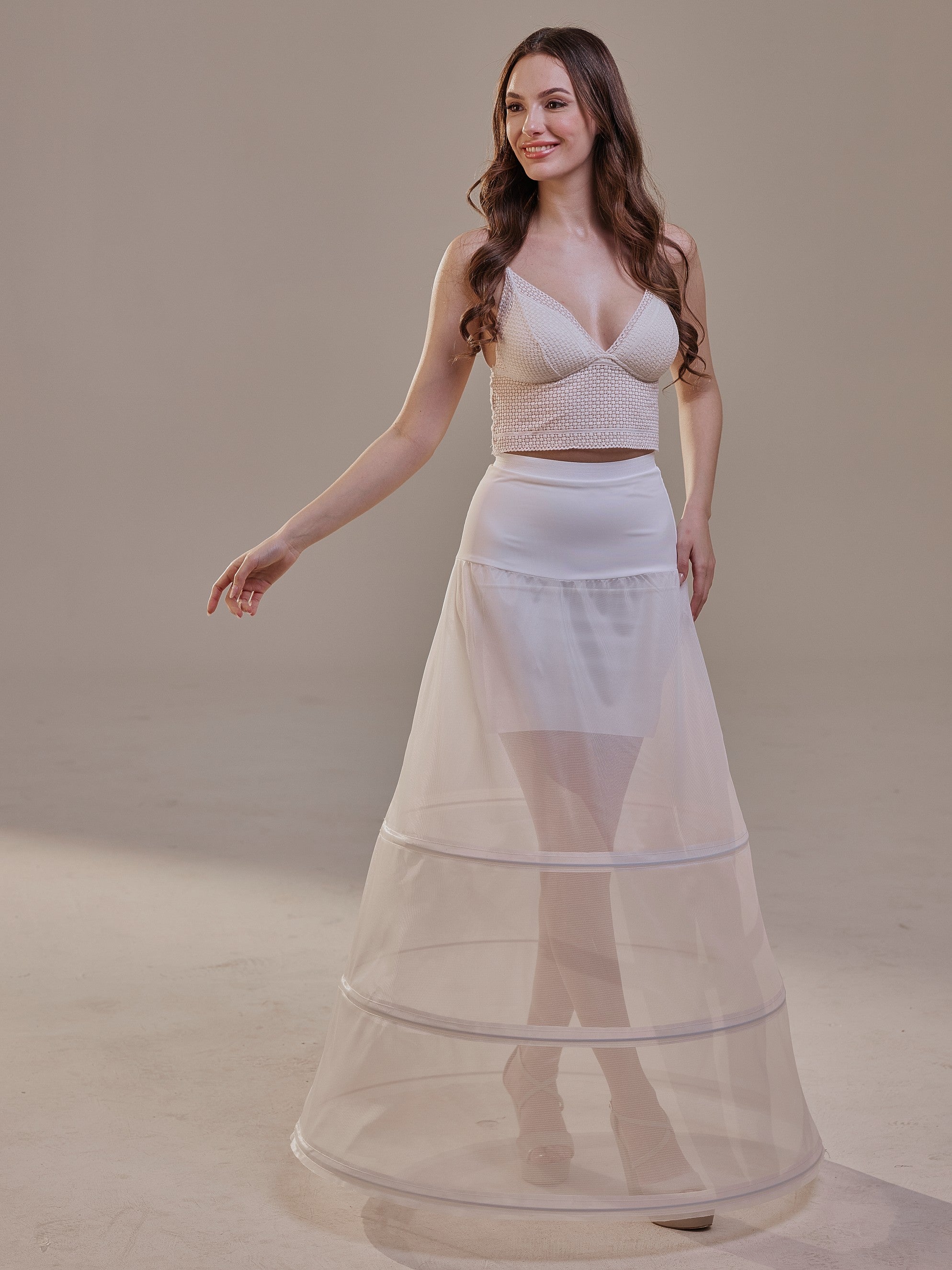 Hoop Skirt, Wedding Dress Underskirt, White Petticoat Skirt Hoop Skirt, Wedding Dress Underskirt, White Petticoat Skirt