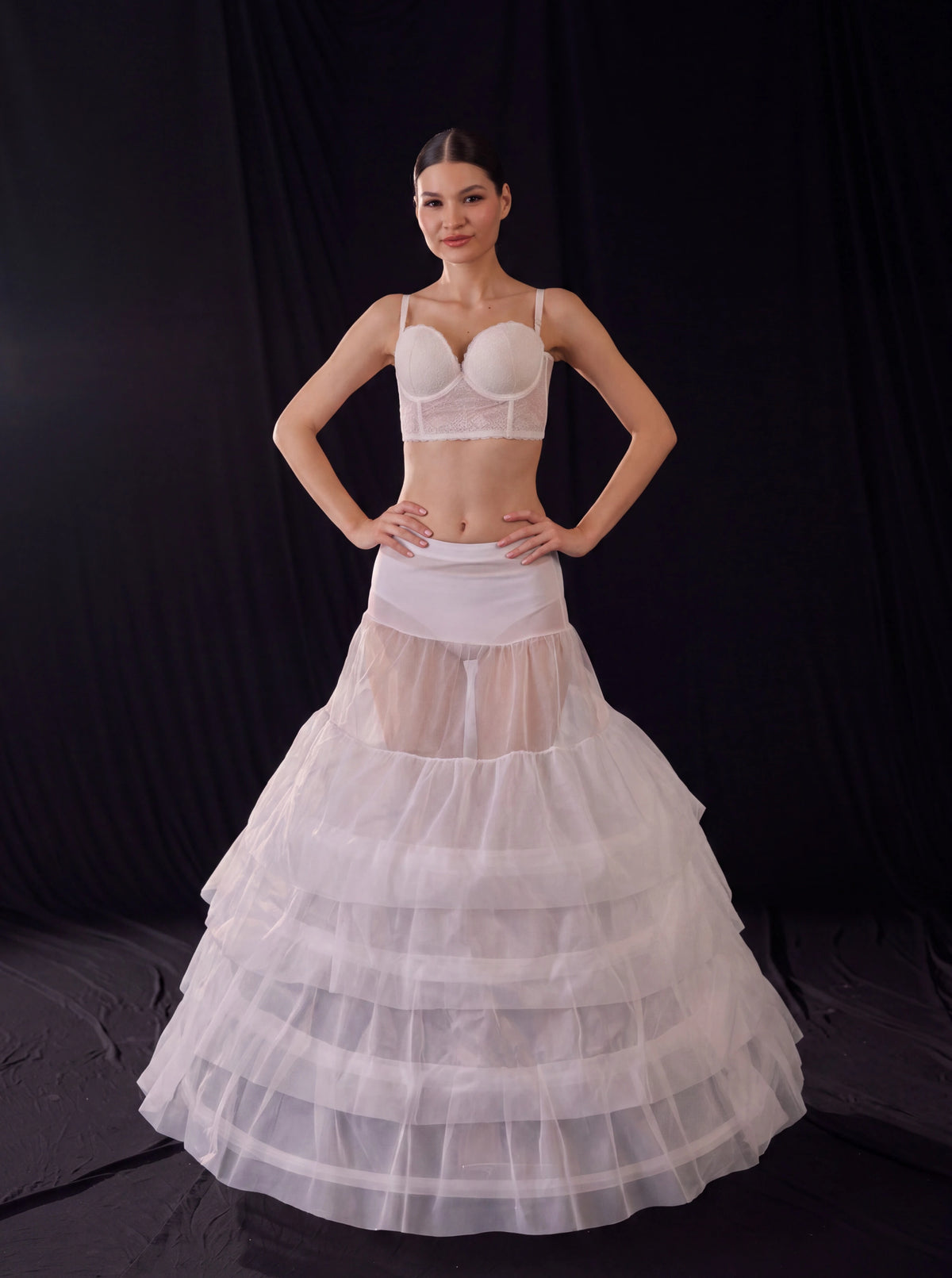 Mermaid Bridal Petticoat,Wedding Dress Underskirt,  Trumpet Crinoline, Ruffle Skirt Support