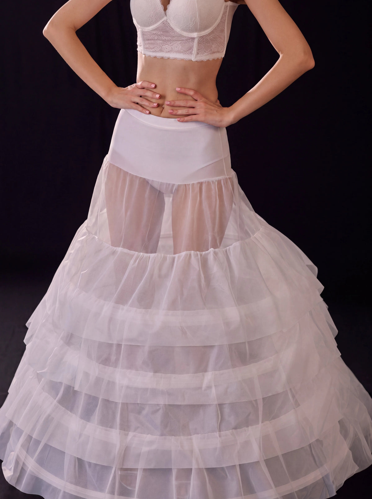 Mermaid Bridal Petticoat,Wedding Dress Underskirt,  Trumpet Crinoline, Ruffle Skirt Support