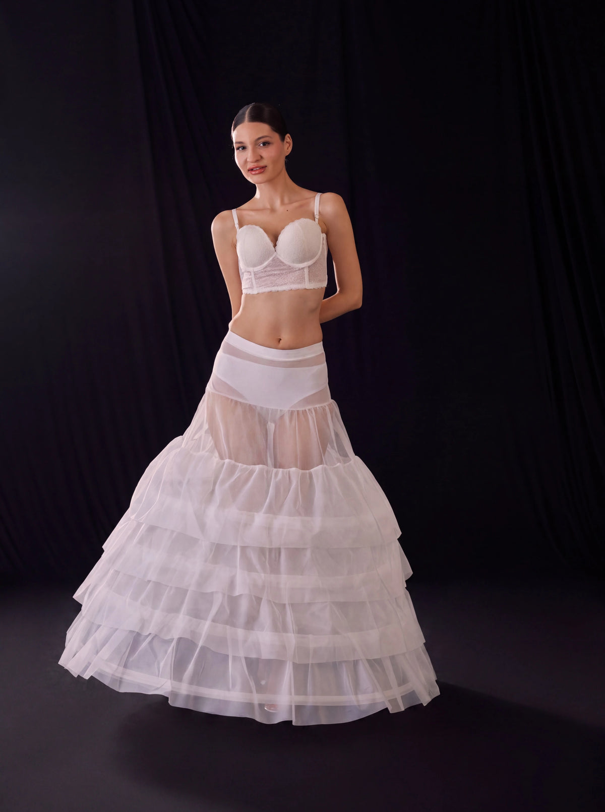 Mermaid Bridal Petticoat,Wedding Dress Underskirt,  Trumpet Crinoline, Ruffle Skirt Support