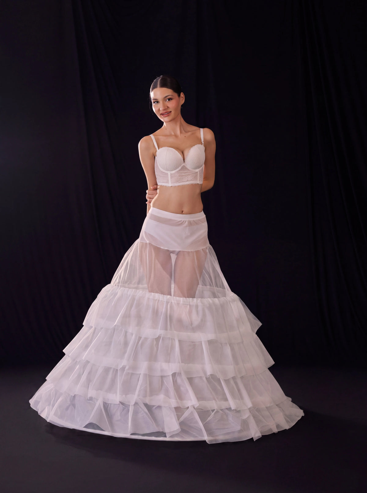 Mermaid Bridal Petticoat,Wedding Dress Underskirt,  Trumpet Crinoline, Ruffle Skirt Support