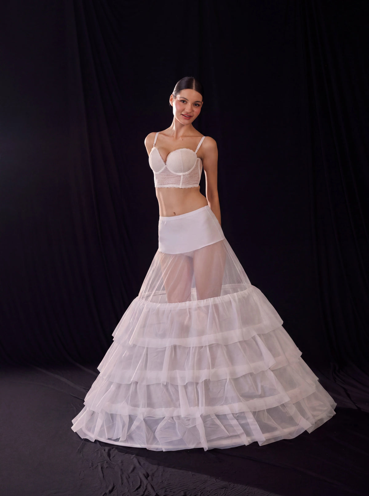 Mermaid Bridal Petticoat,Wedding Dress Underskirt,  Trumpet Crinoline, Ruffle Skirt Support
