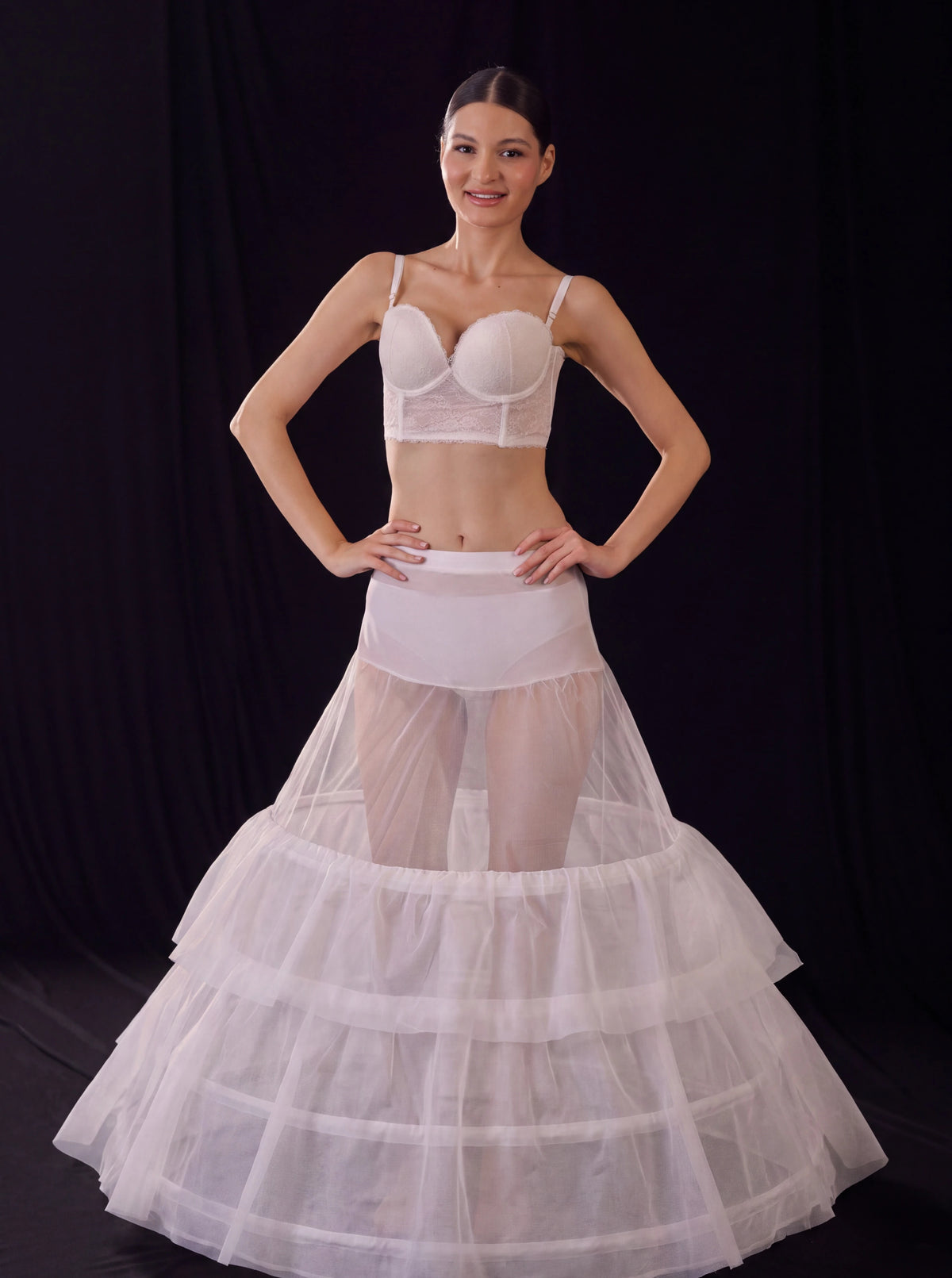 Mermaid Bridal Petticoat,Wedding Dress Underskirt,  Trumpet Crinoline, Ruffle Skirt Support