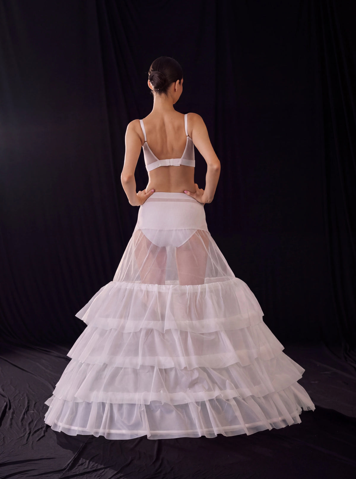 Mermaid Bridal Petticoat,Wedding Dress Underskirt,  Trumpet Crinoline, Ruffle Skirt Support
