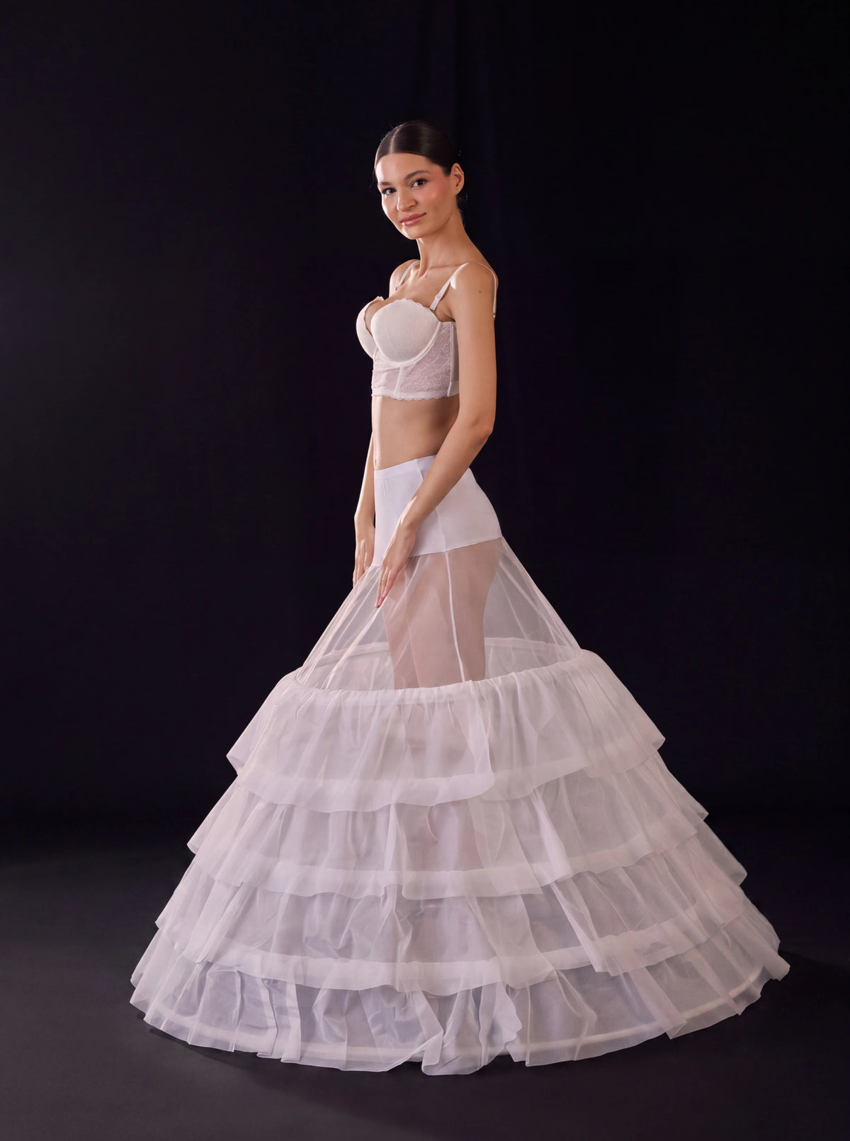 Mermaid Bridal Petticoat,Wedding Dress Underskirt,  Trumpet Crinoline, Ruffle Skirt Support