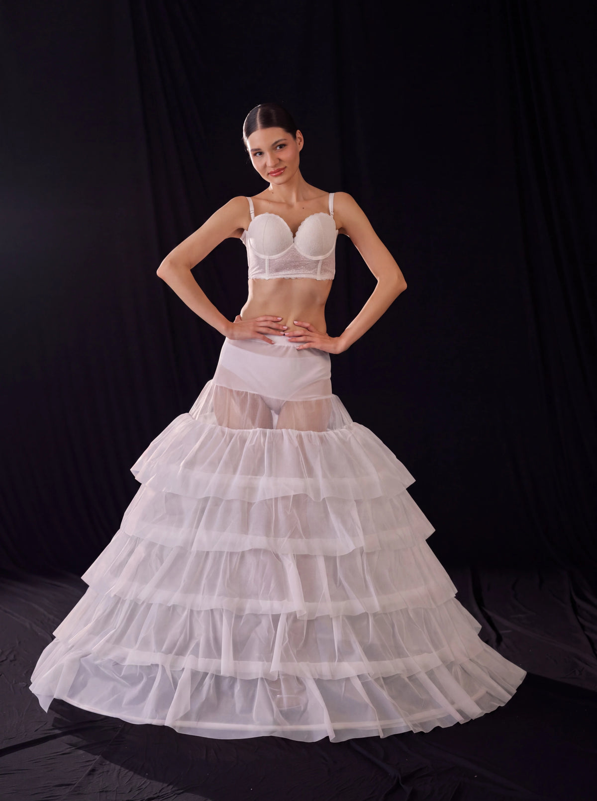 Mermaid Bridal Petticoat,Wedding Dress Underskirt,  Trumpet Crinoline, Ruffle Skirt Support