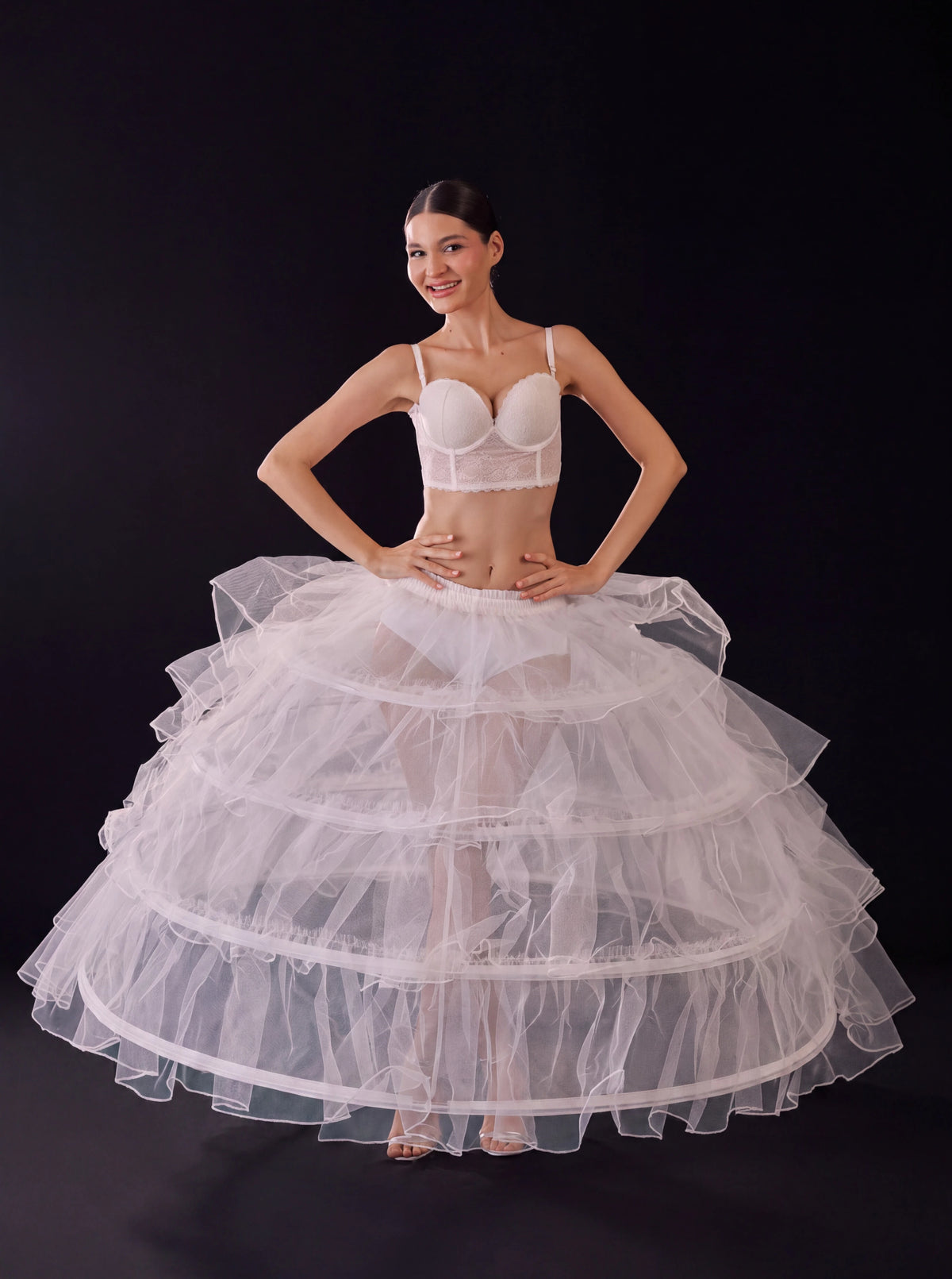 Unterrock für Brautkleider, weißer Petticoat