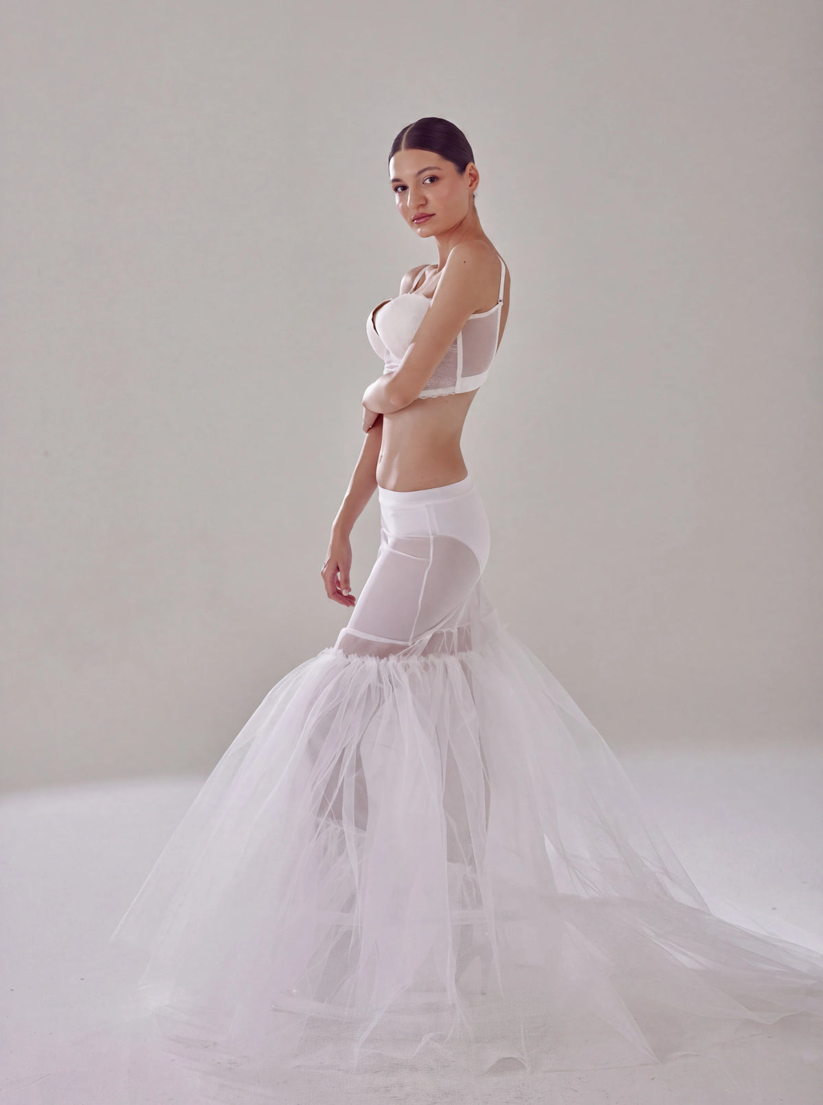 Unterrock für Brautkleid, weißer Petticoat