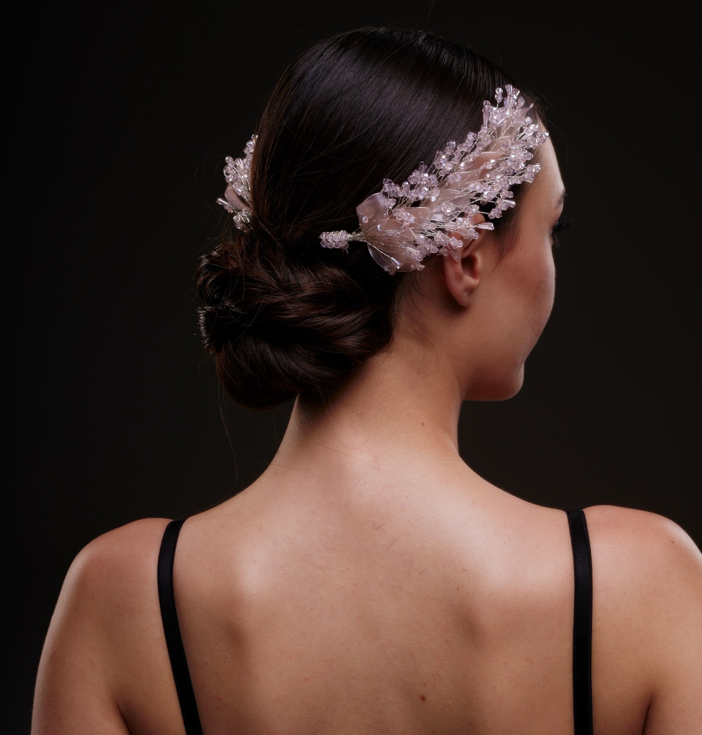Blush Pink Crystal Bridal Hairpiece