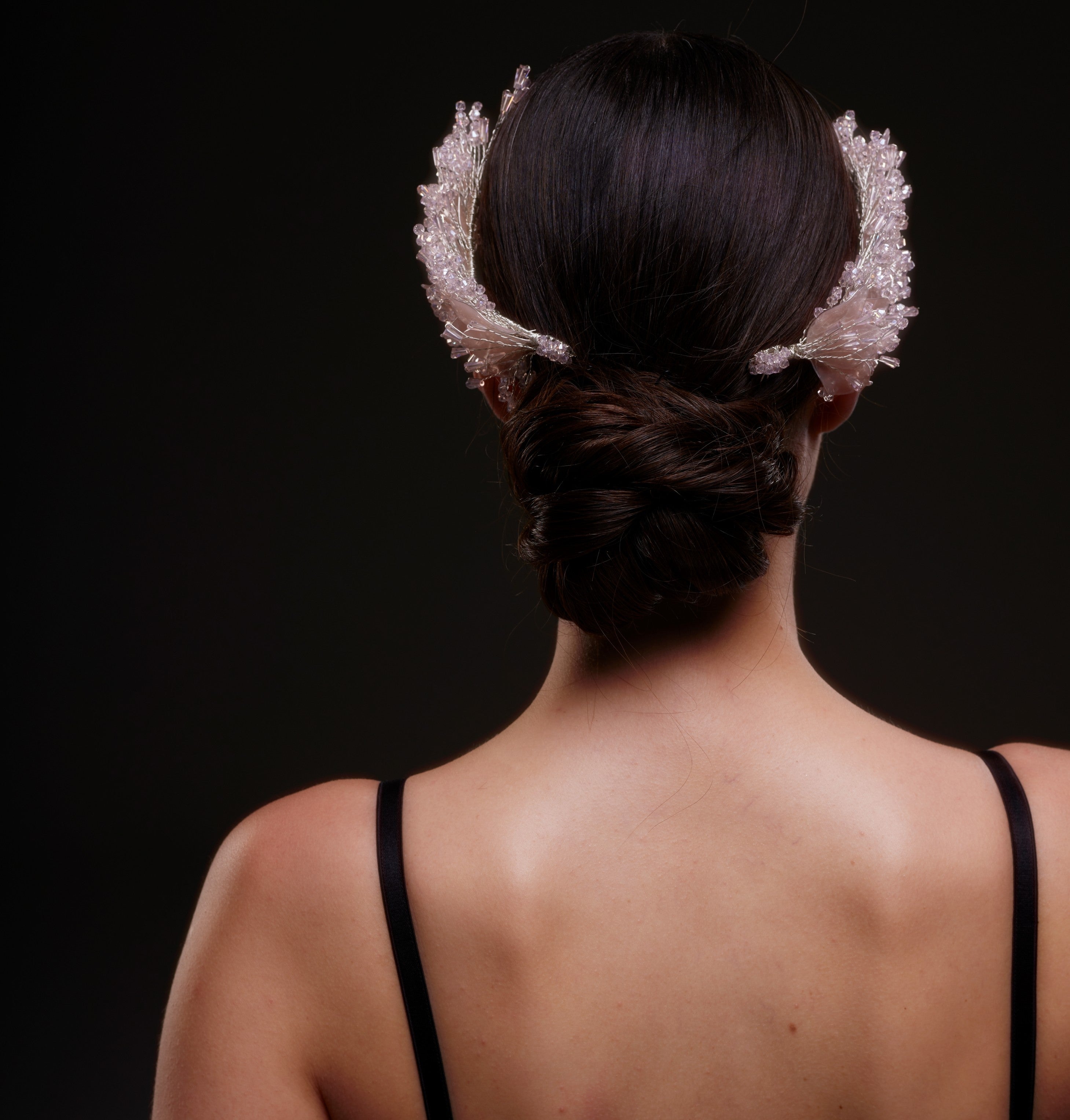 Blush Pink Crystal Bridal Hairpiece