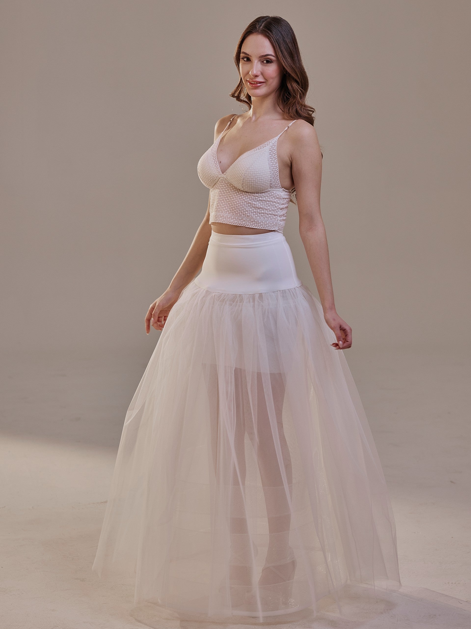 Bridal Petticoat with Corsage and Hard Net Tulle Underskirt ,Wedding C Bridal Port Bridal Petticoat with Corsage and Hard Net Tulle Underskirt ,Wedding C Bridal Port