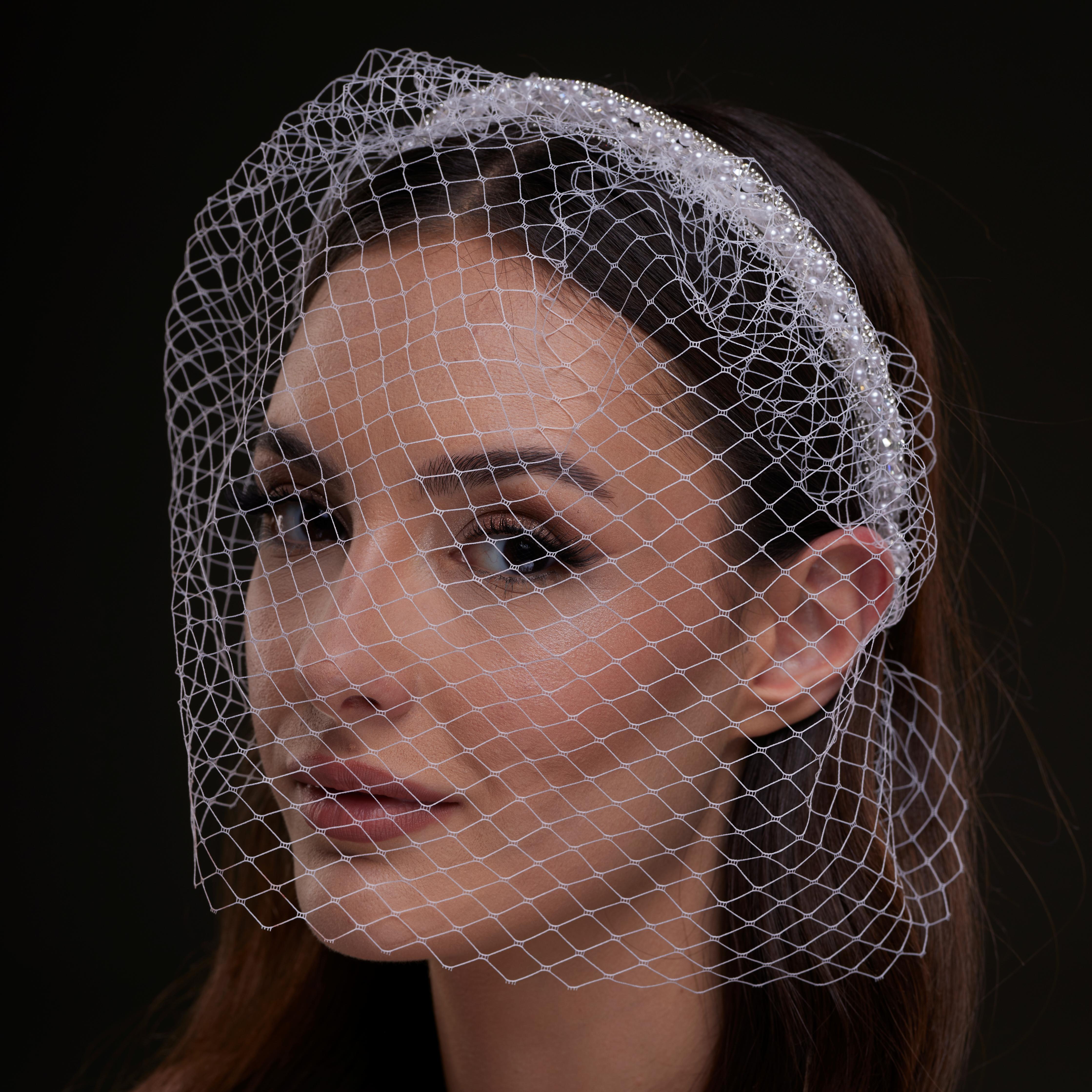 Bridal Birdcage Veil Headband