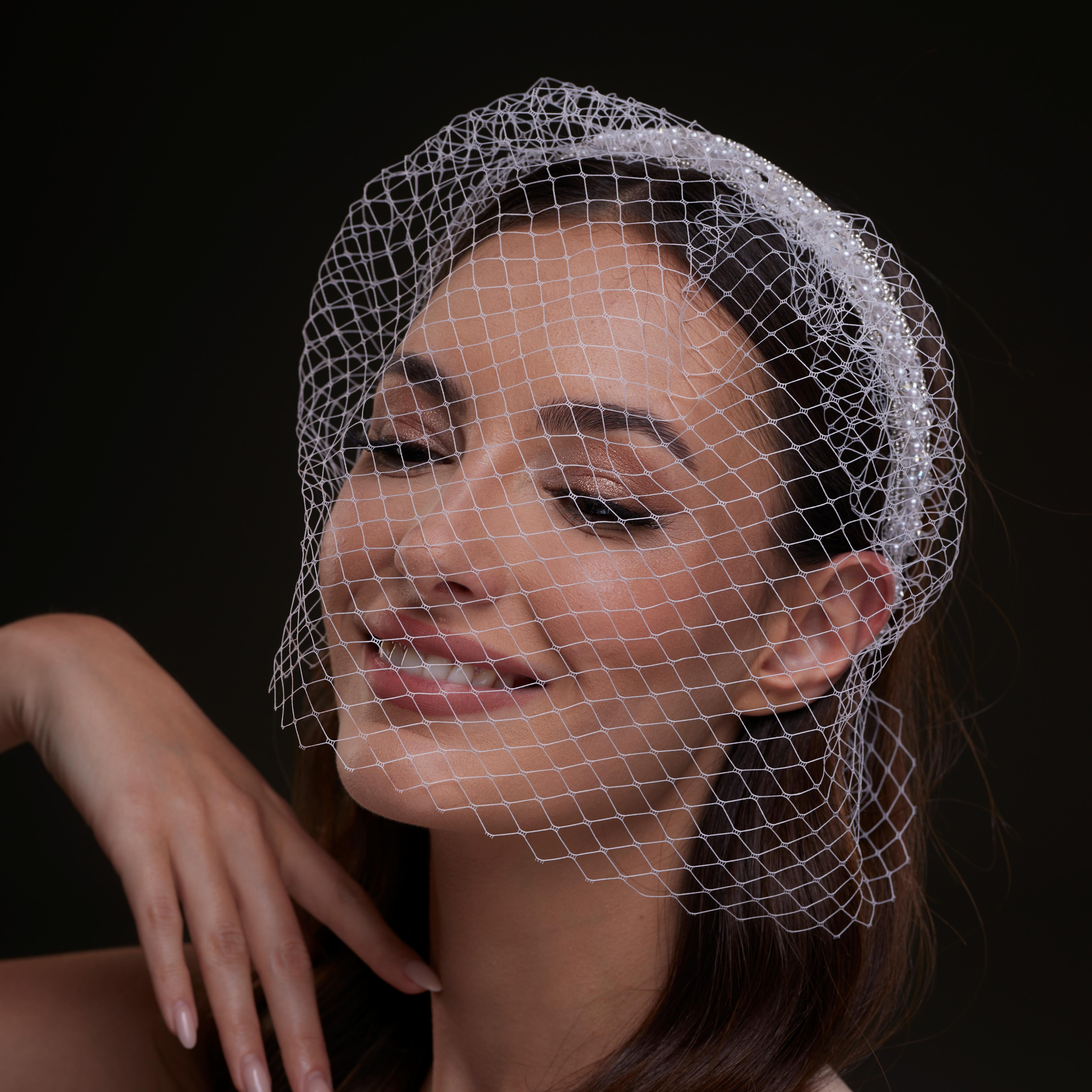 Bridal Birdcage Veil Headband