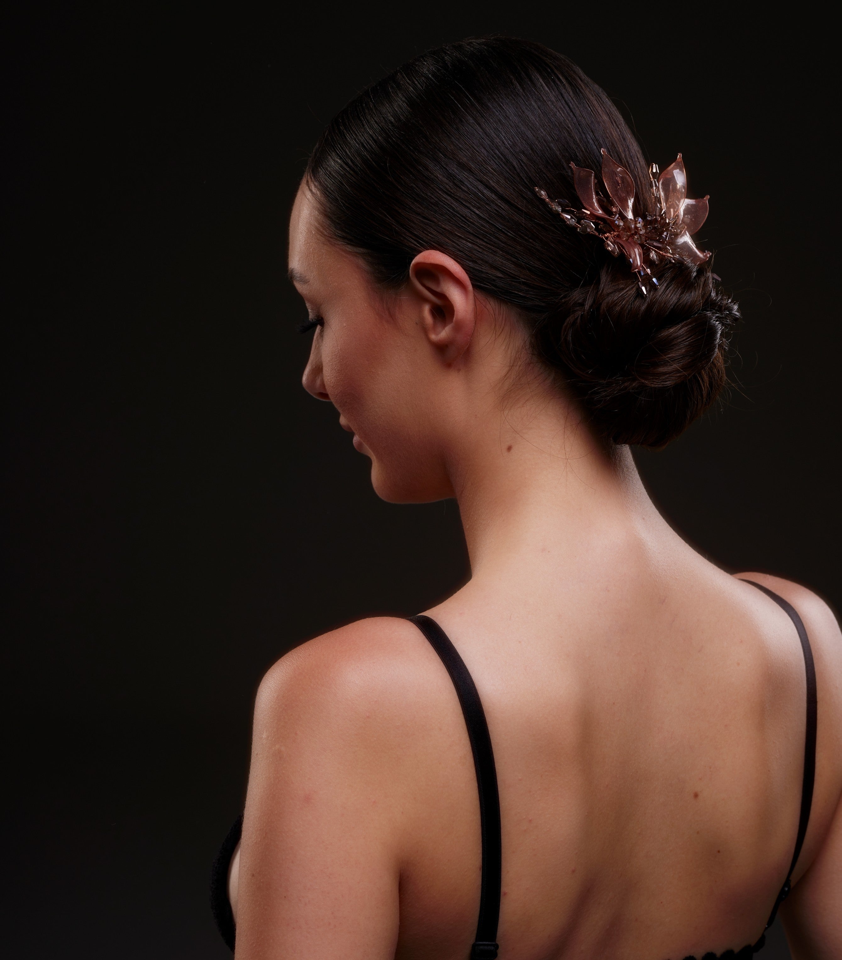 Bronze Leaf Hair Comb