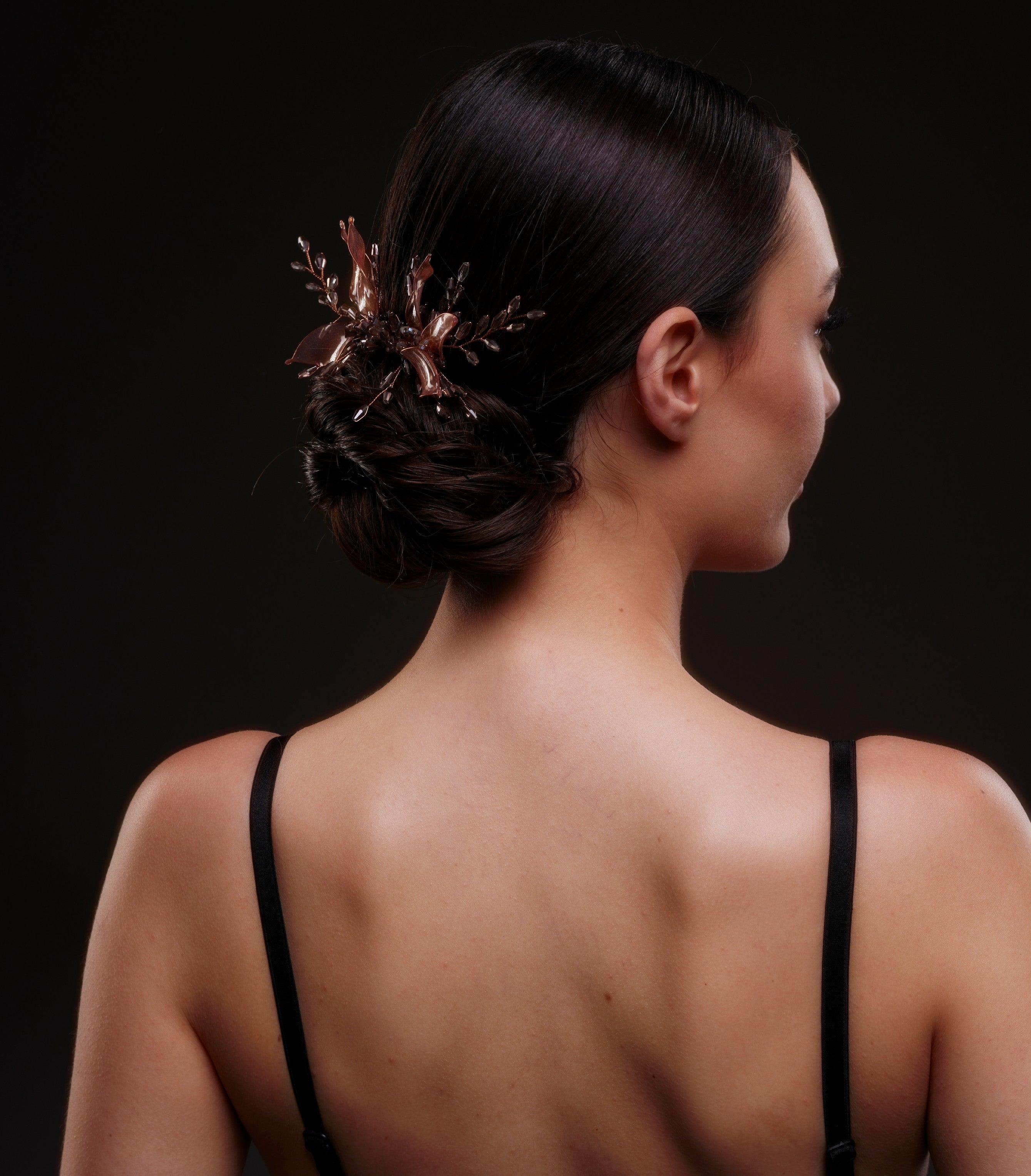 Bronze Leaf Hair Comb