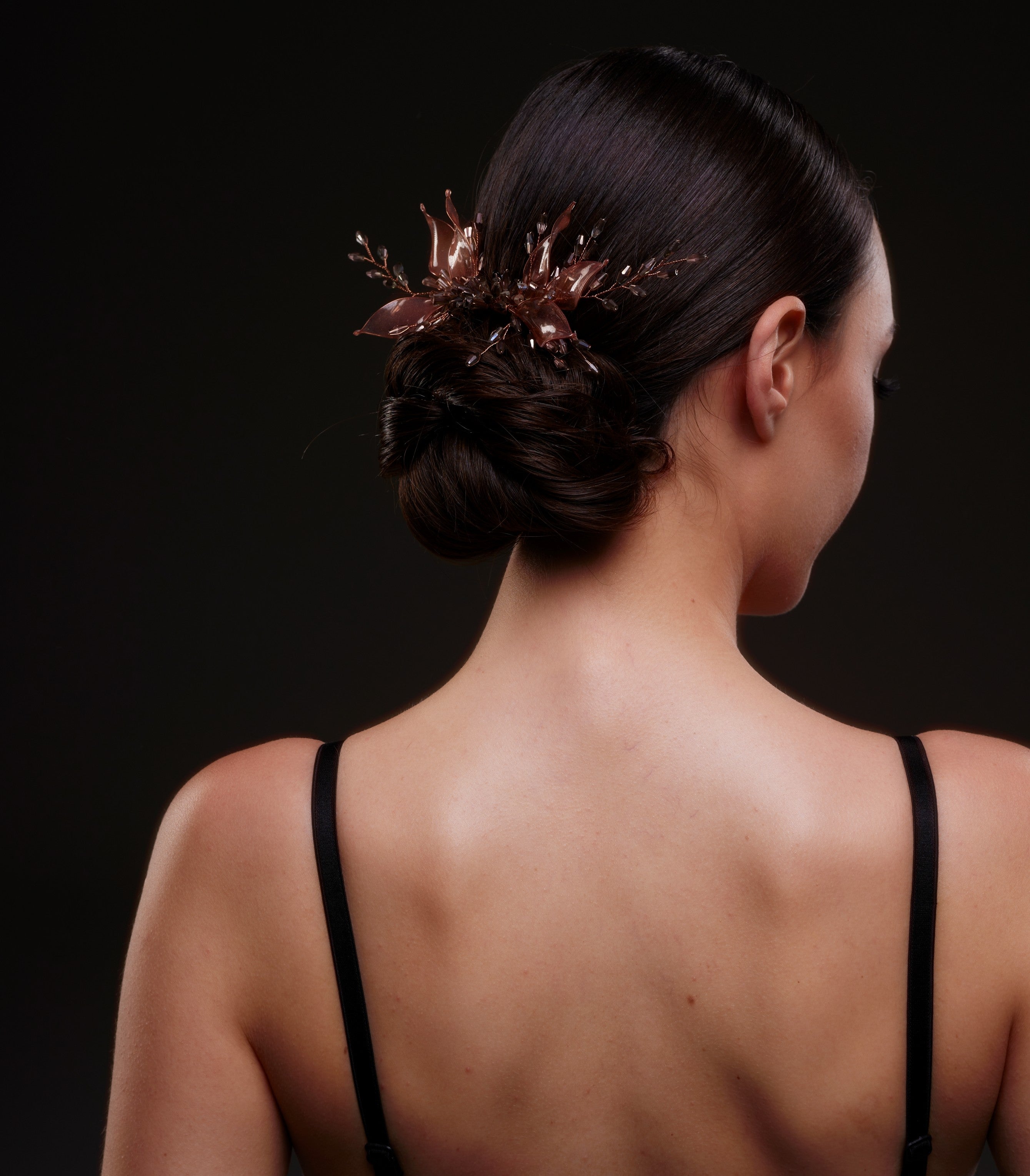 Bronze Leaf Hair Comb